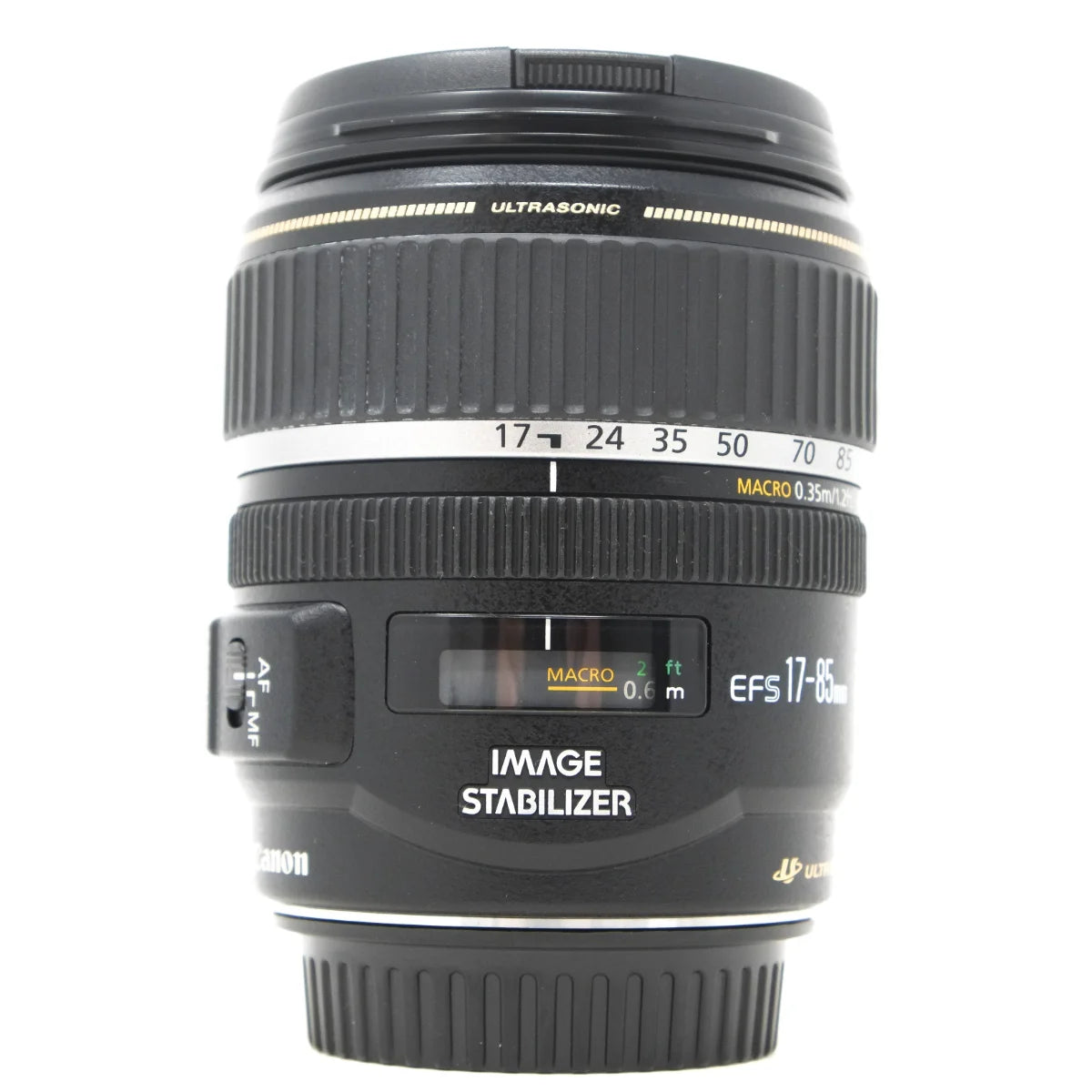 Used Canon 17-85mm F4-5.6 IS USM Lens - front angle
