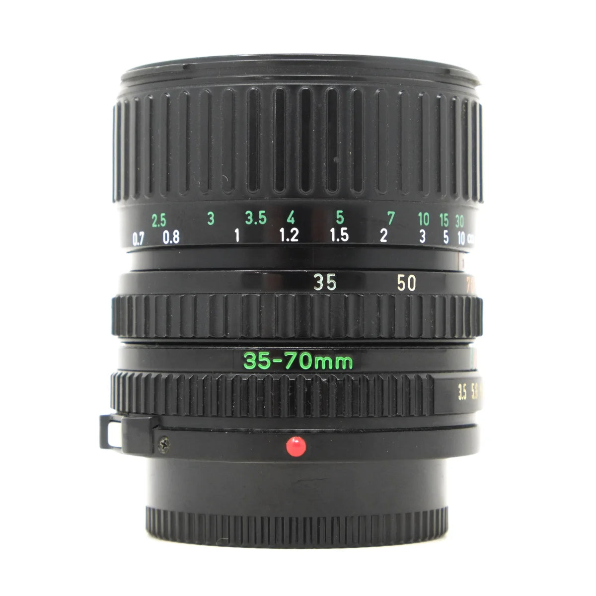 Used Canon 35-70mm F3.5-4.5 FD Lens - front angle