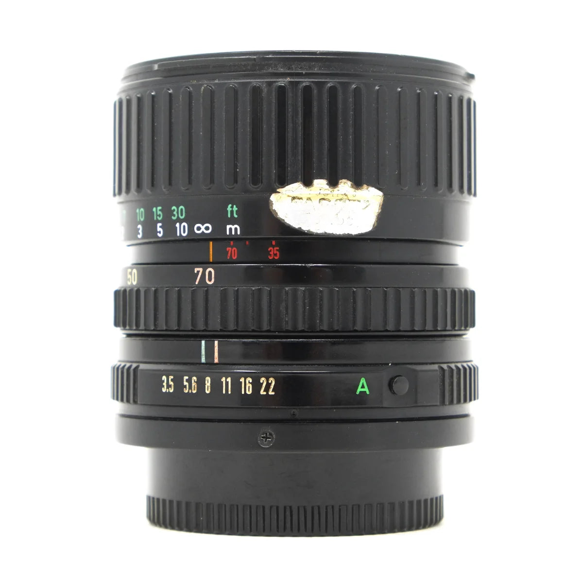 Used Canon 35-70mm F3.5-4.5 FD Lens - side angle