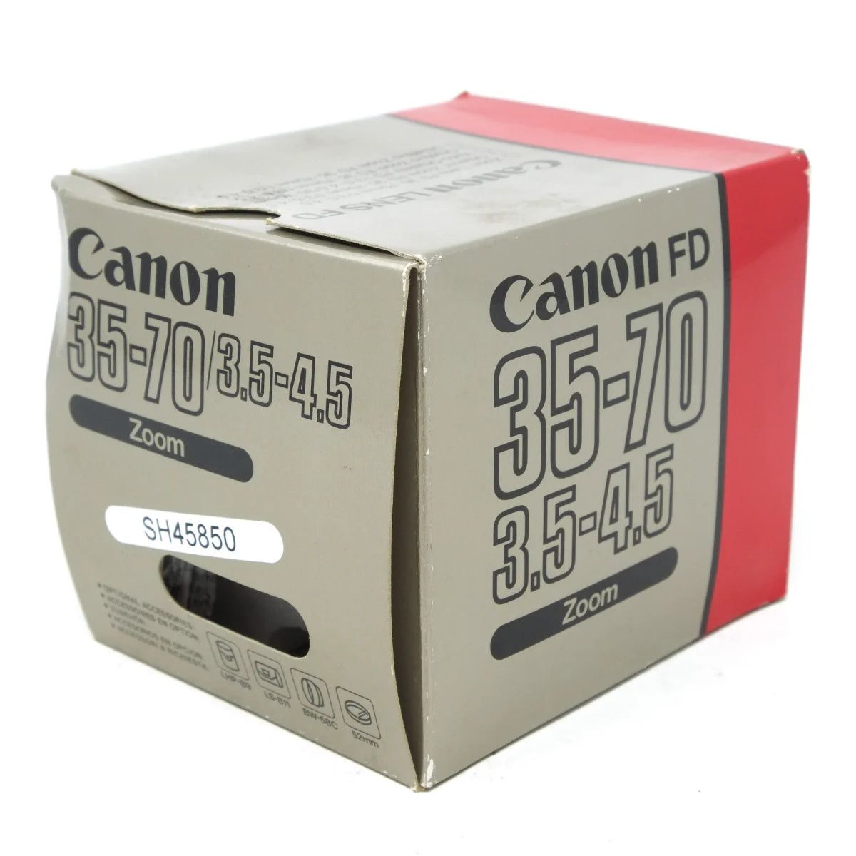 Used Canon 35-70mm F3.5-4.5 FD Lens - original box