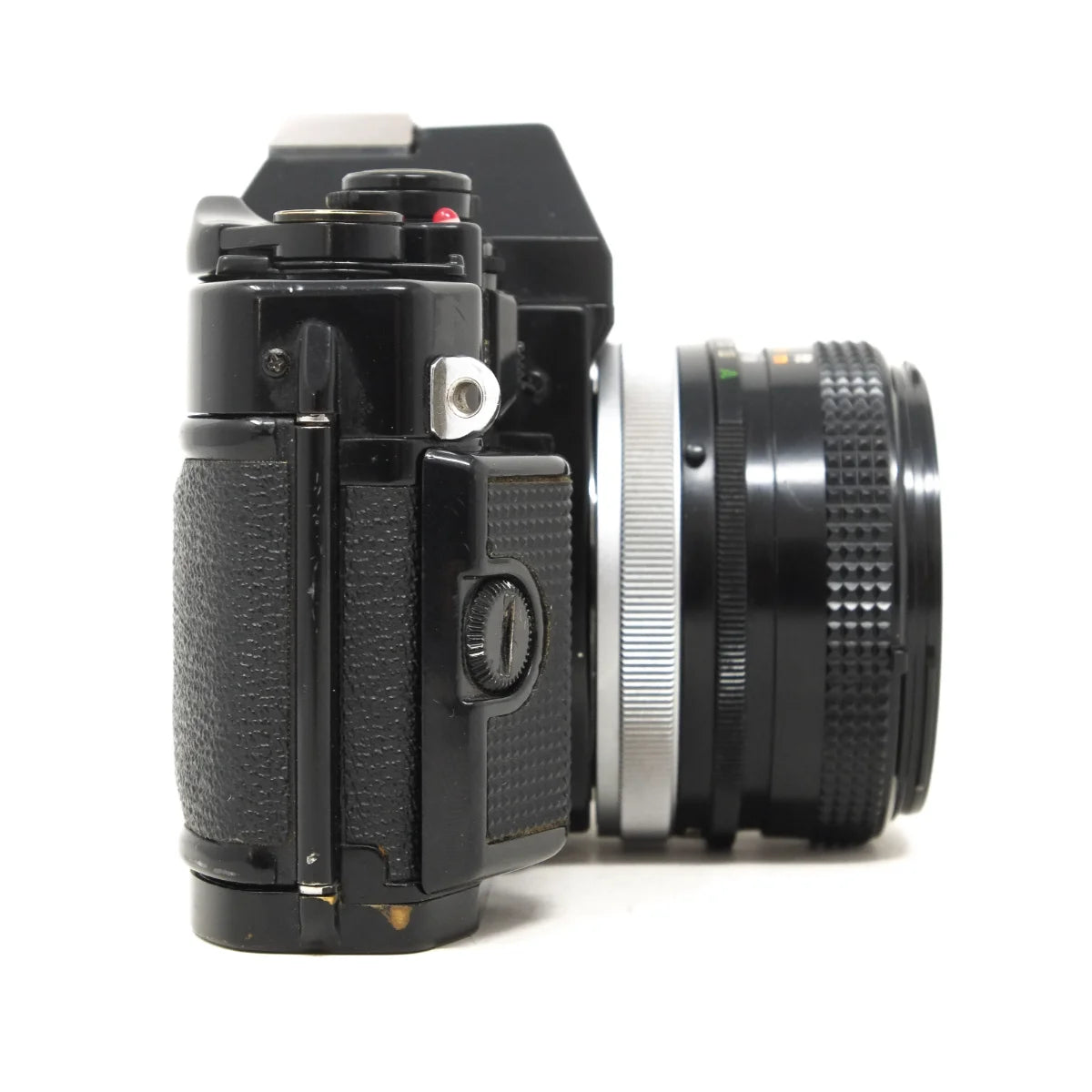 Used canon A-1 Film camera with 50mm F1.8 - side angle