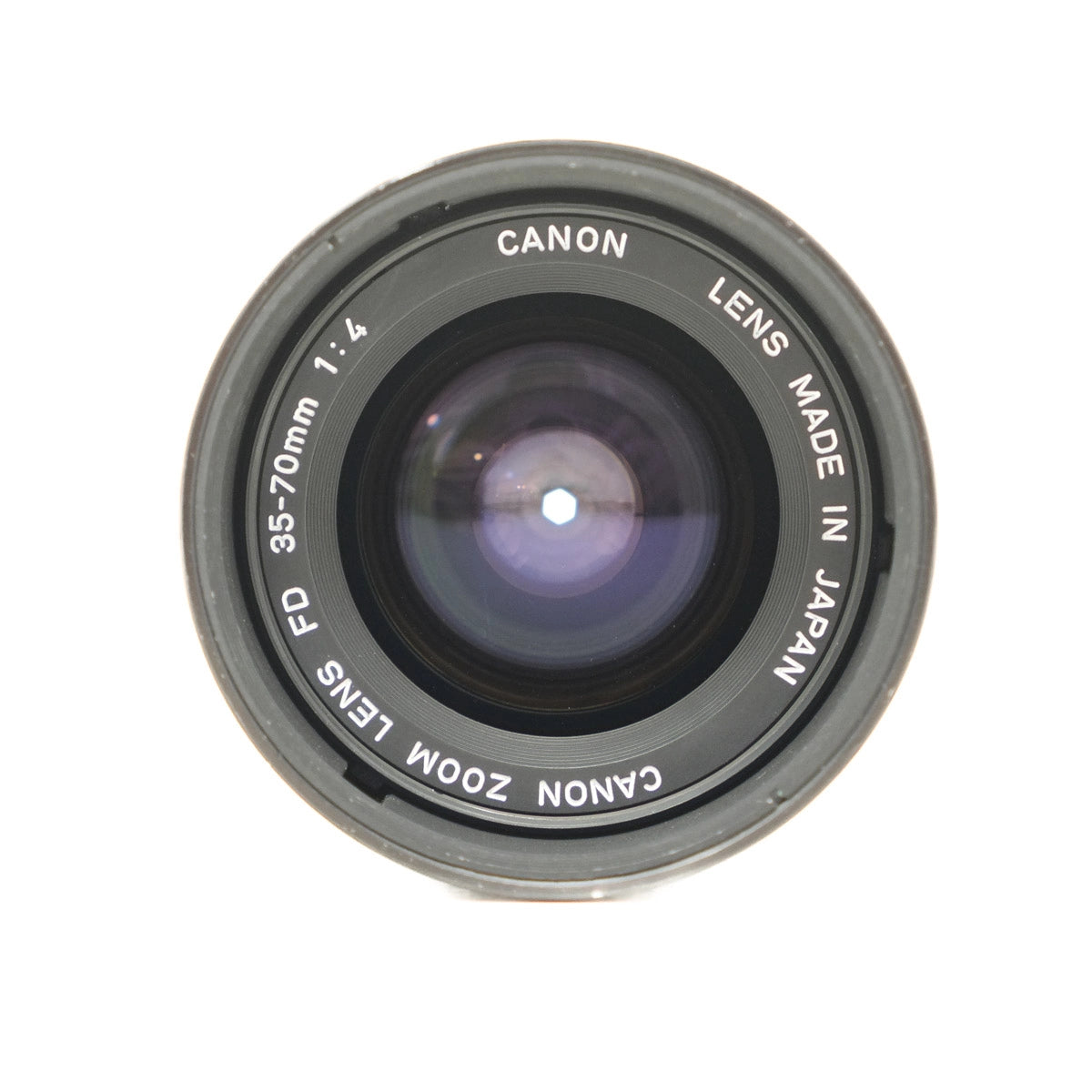 Canon camera lens on a white background