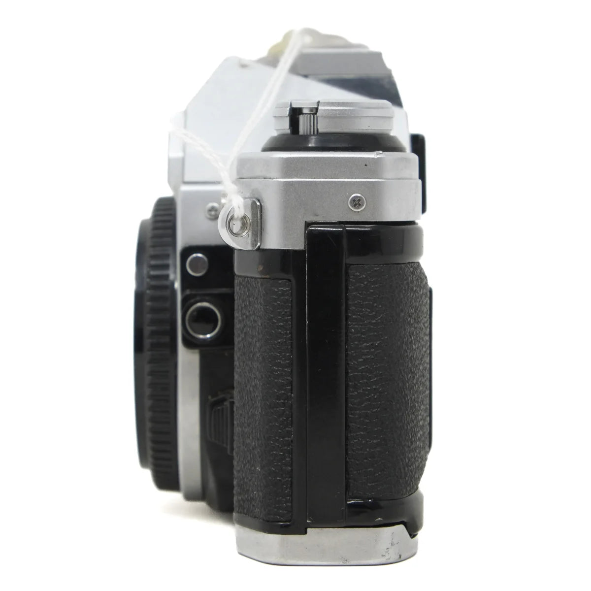 Used Canon AE-1 film camera body - side angle