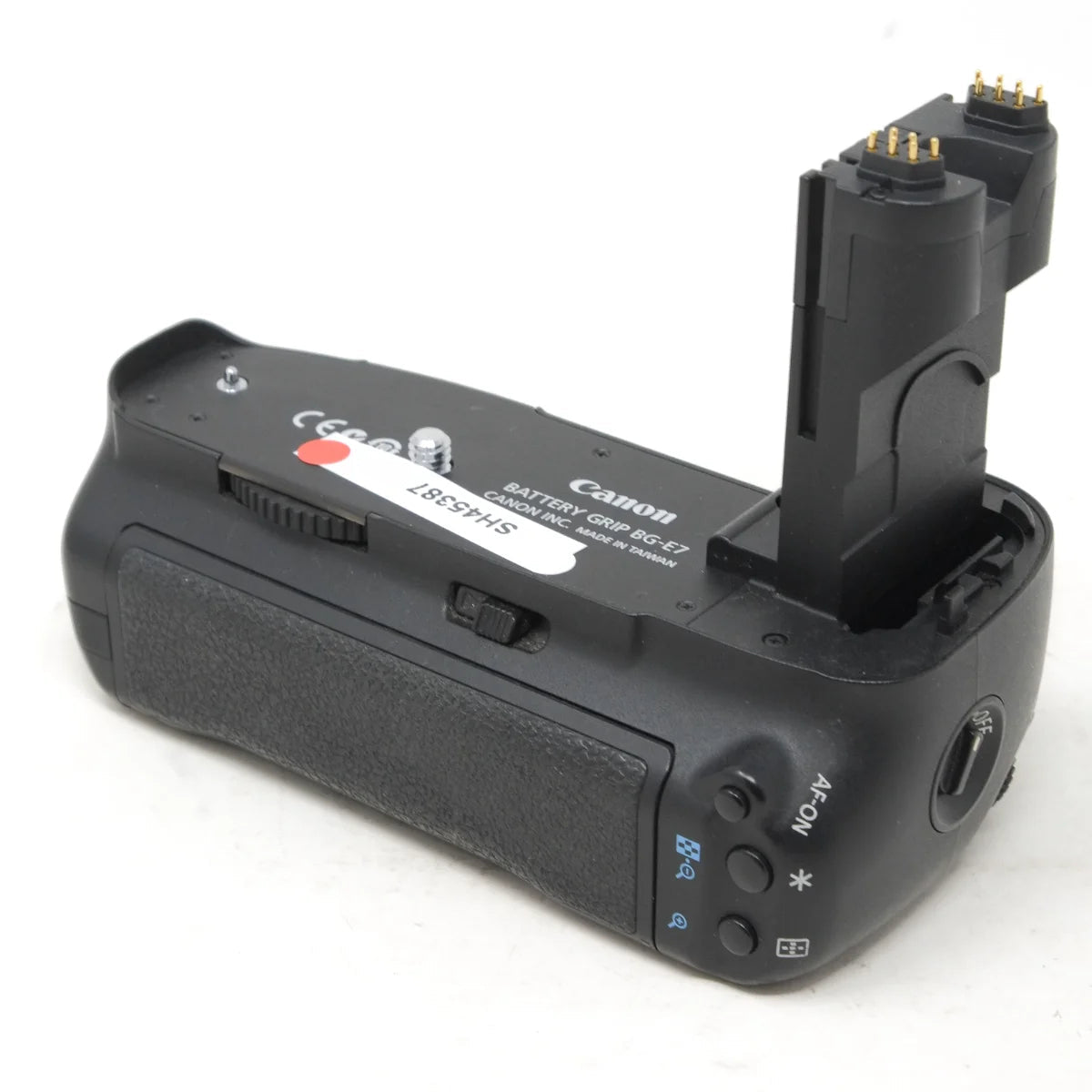 Used Canon BG-E7 battery grip - back angle