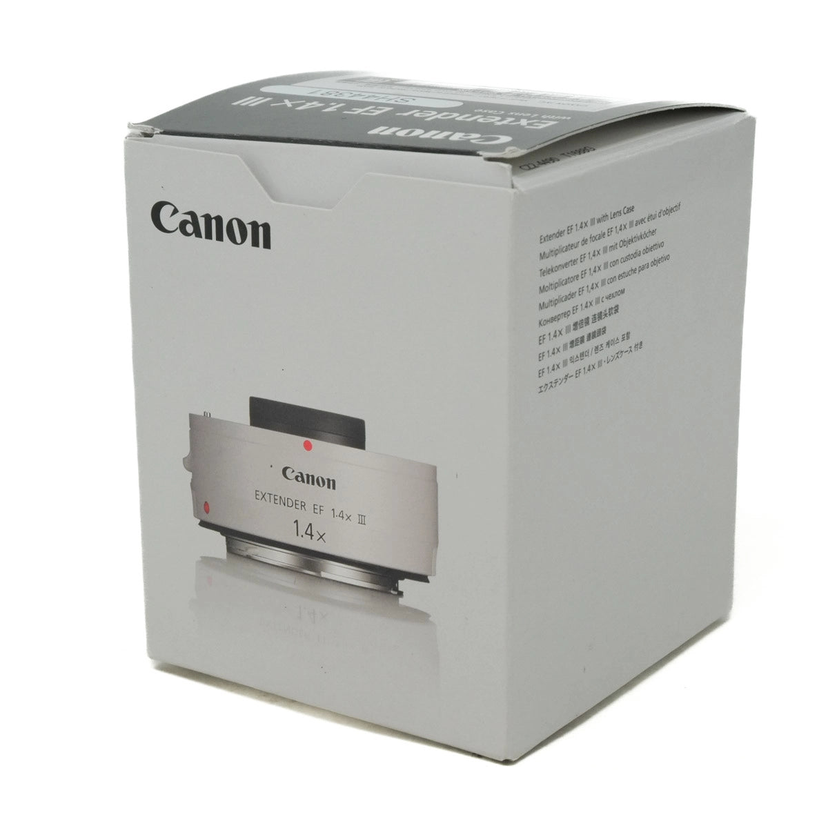 Canon lens extension tube packaging on a white background