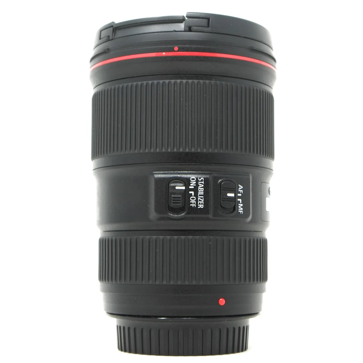 Used Canon EF 16-35mm F4 L IS USM Lens - side angle