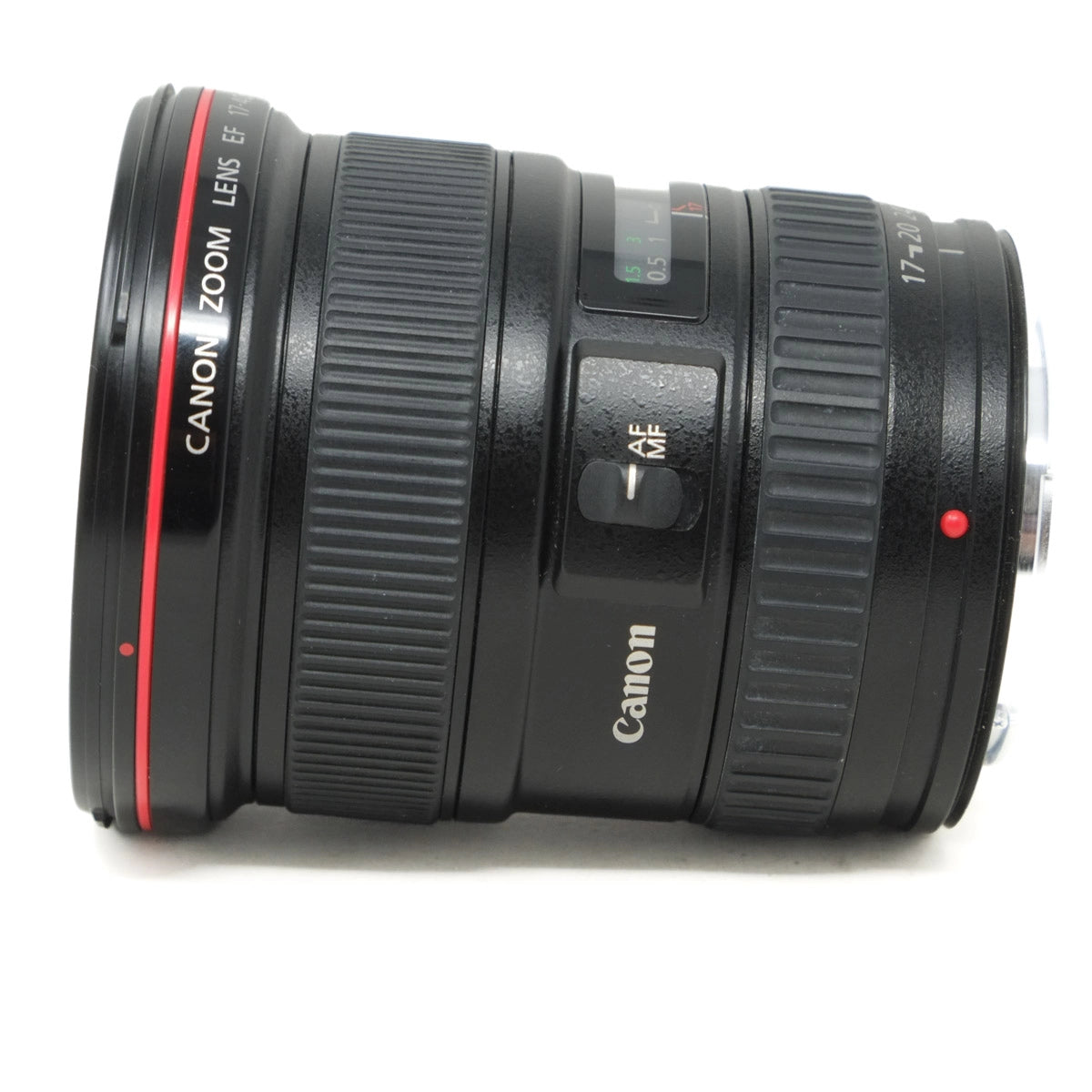 Canon camera lens on a white background