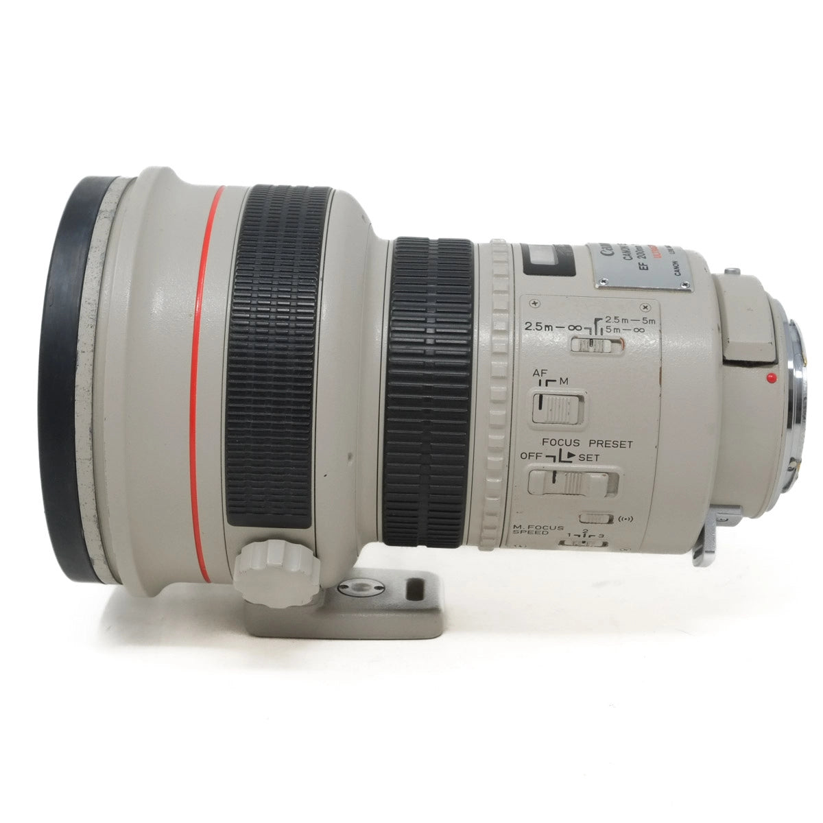 Camera lens on a white background