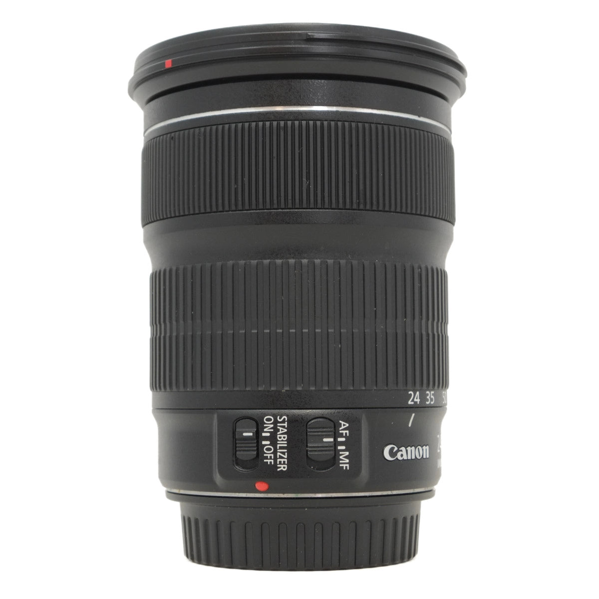 Canon camera lens on a white background