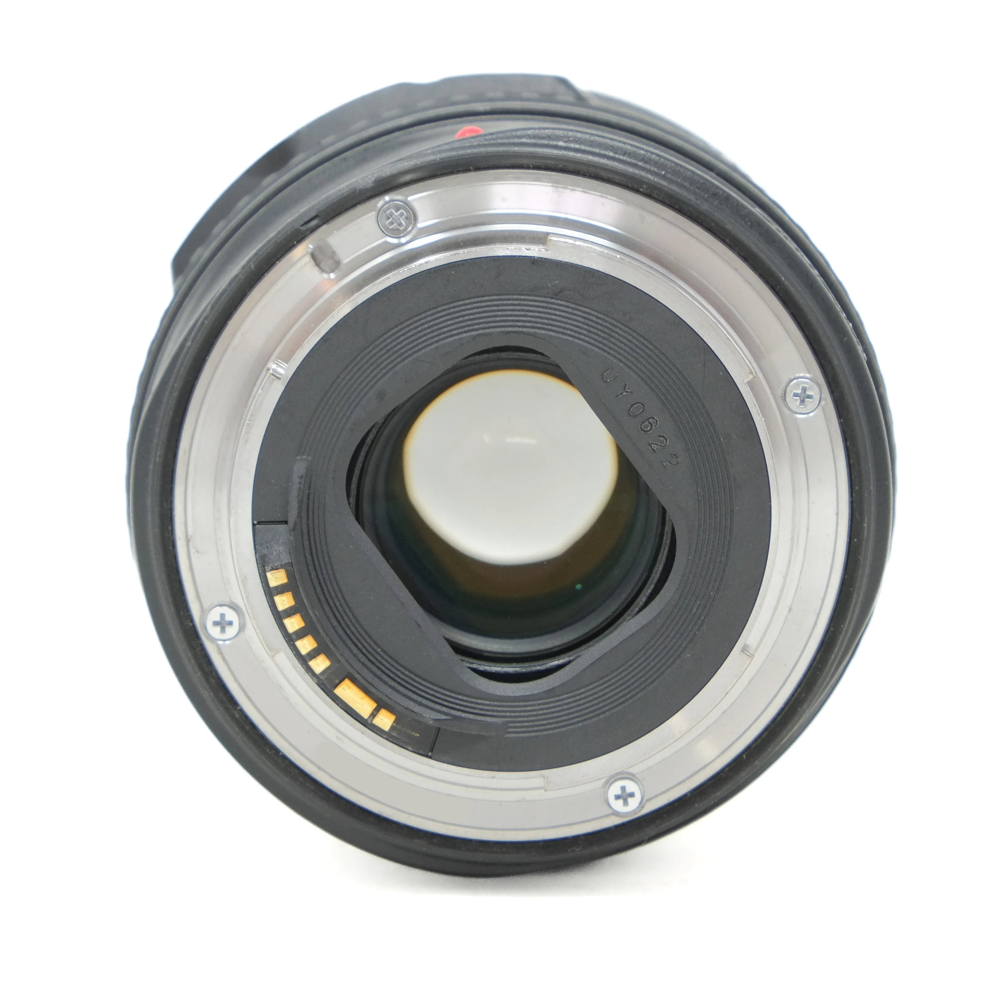 Camera lens on a white background