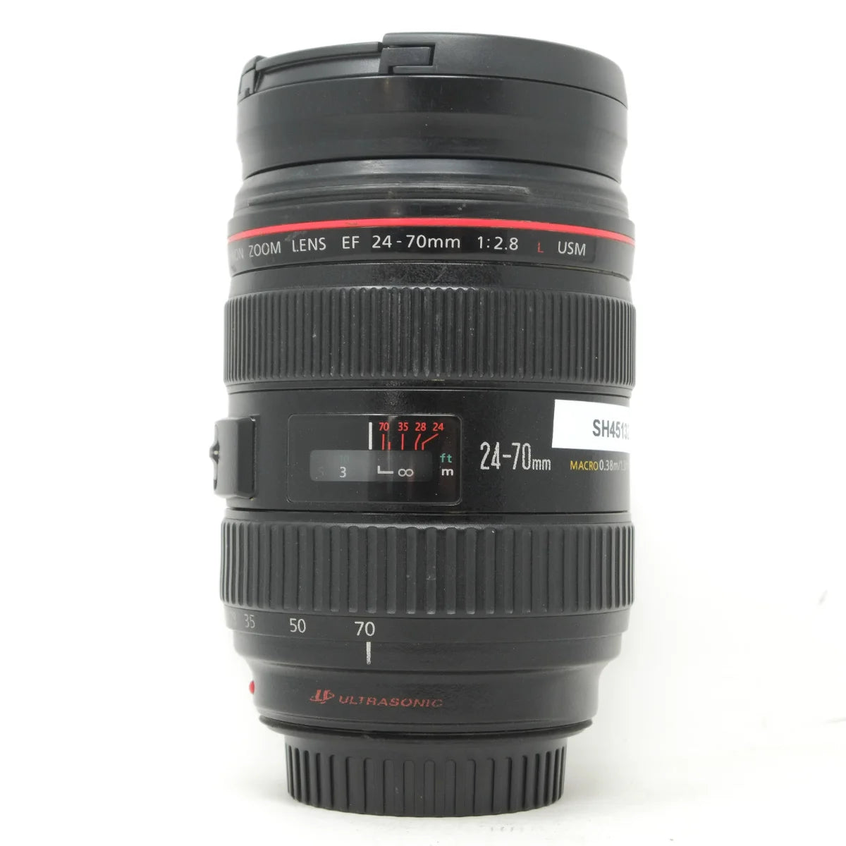 Used Canon EF 24-70mm F2.8L with Hood - front angle