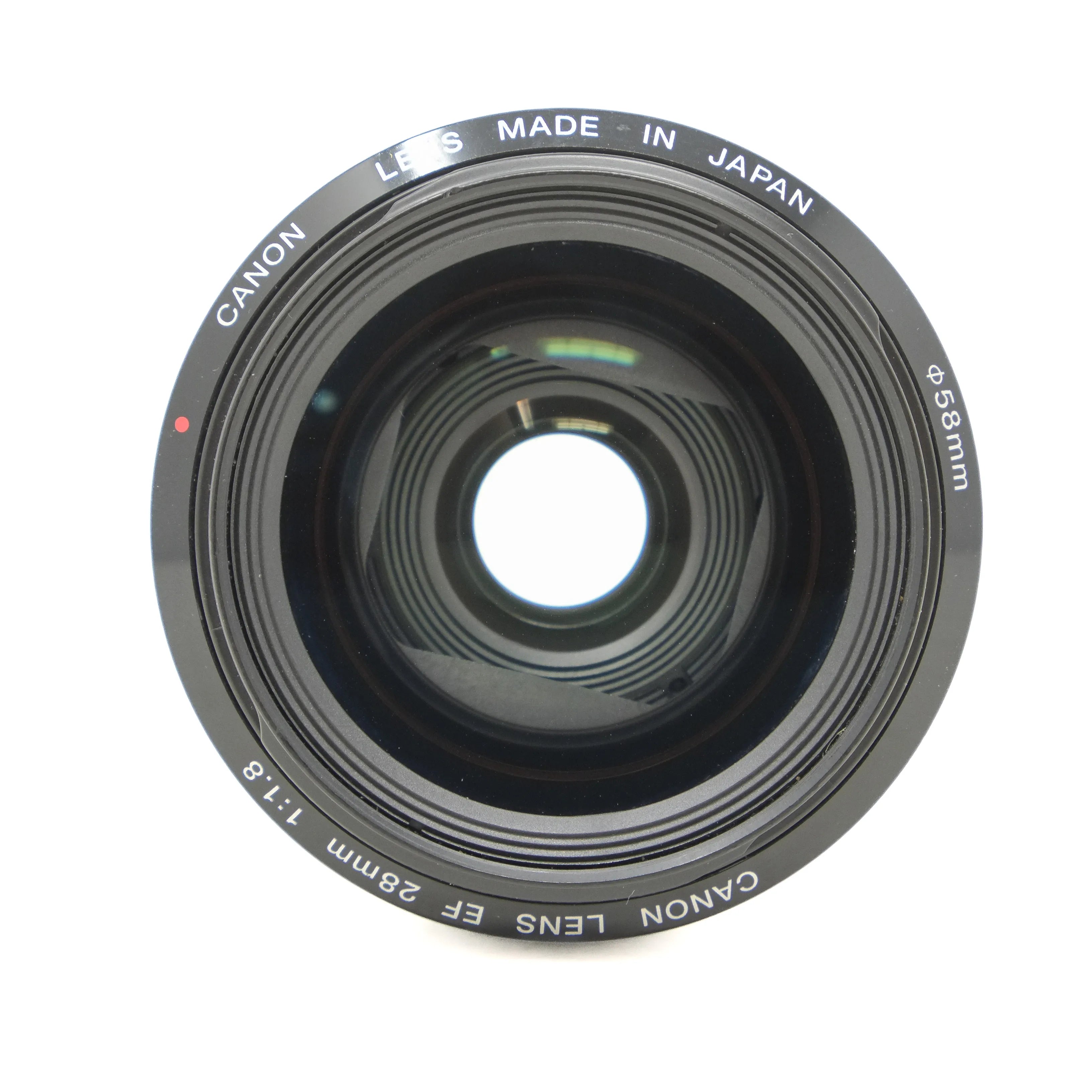 Canon camera lens on a white background