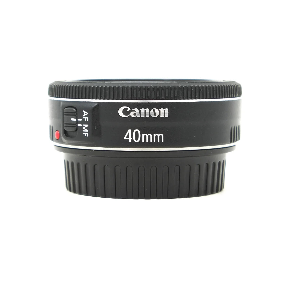 Used Canon EF 40mm F2.8 STM Lens - front angle