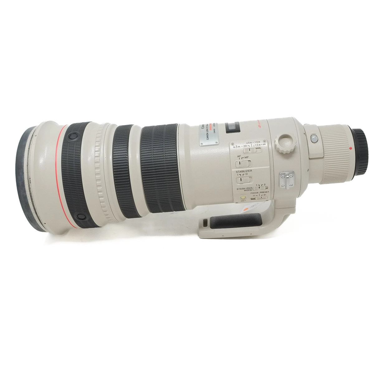 Canon camera lens on a white background