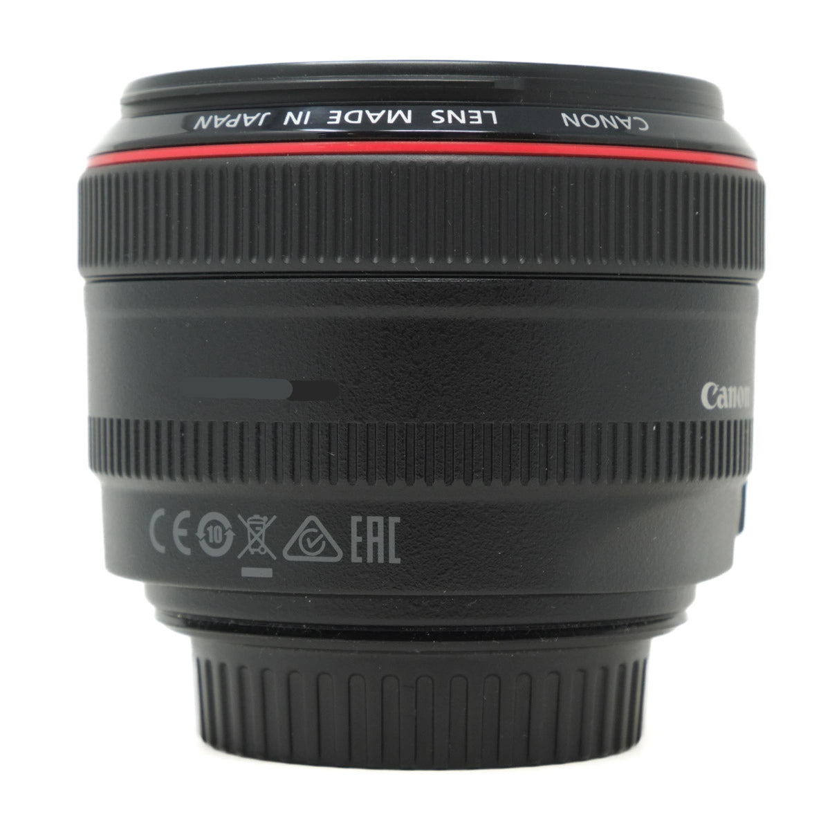 Canon camera lens on a white background