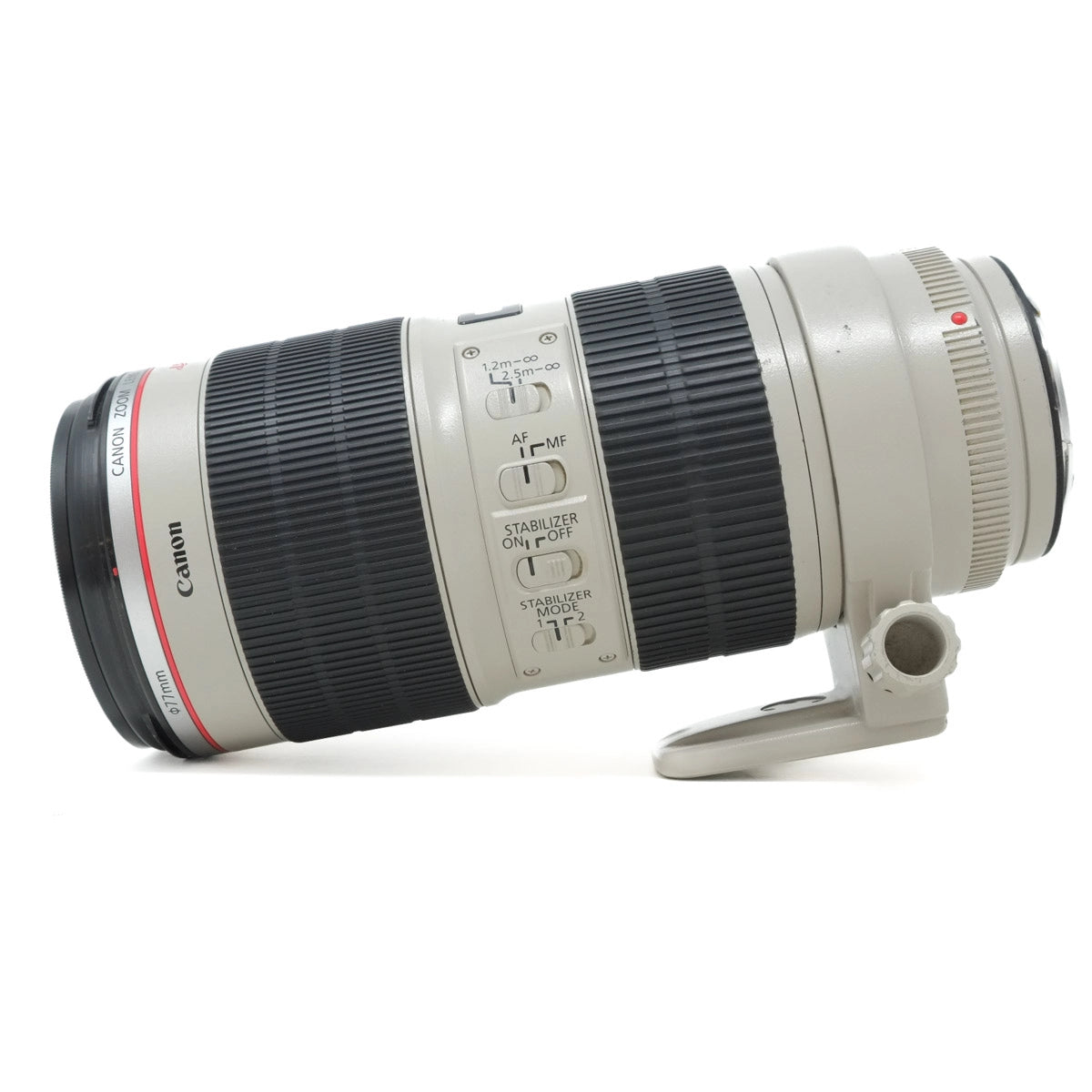 Canon camera lens on a white background