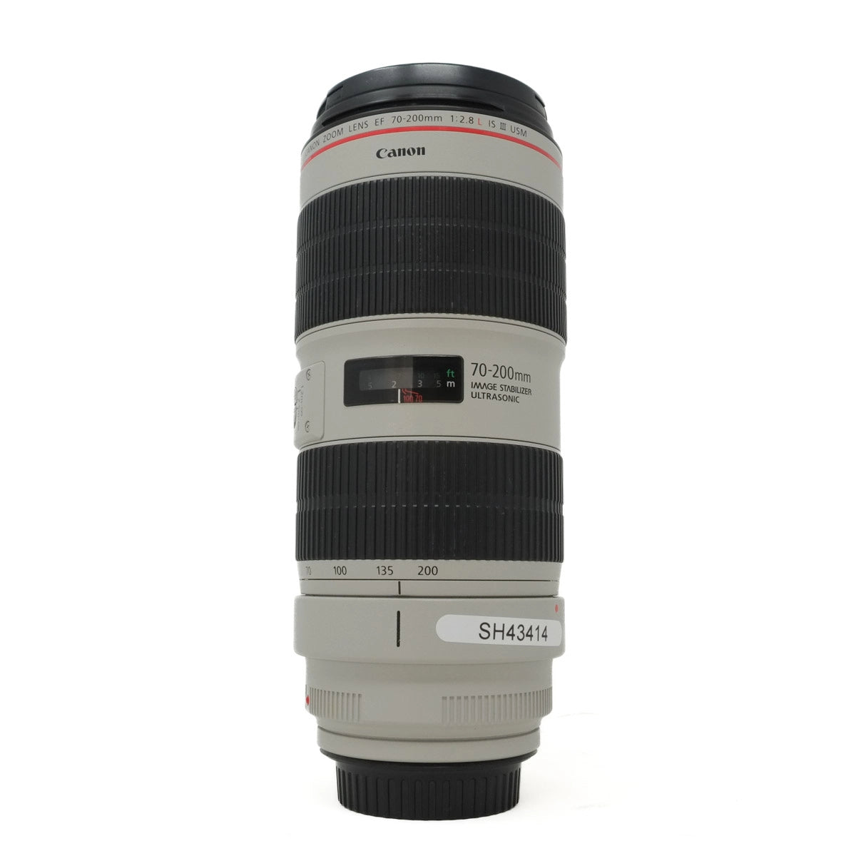 Canon camera lens on a white background