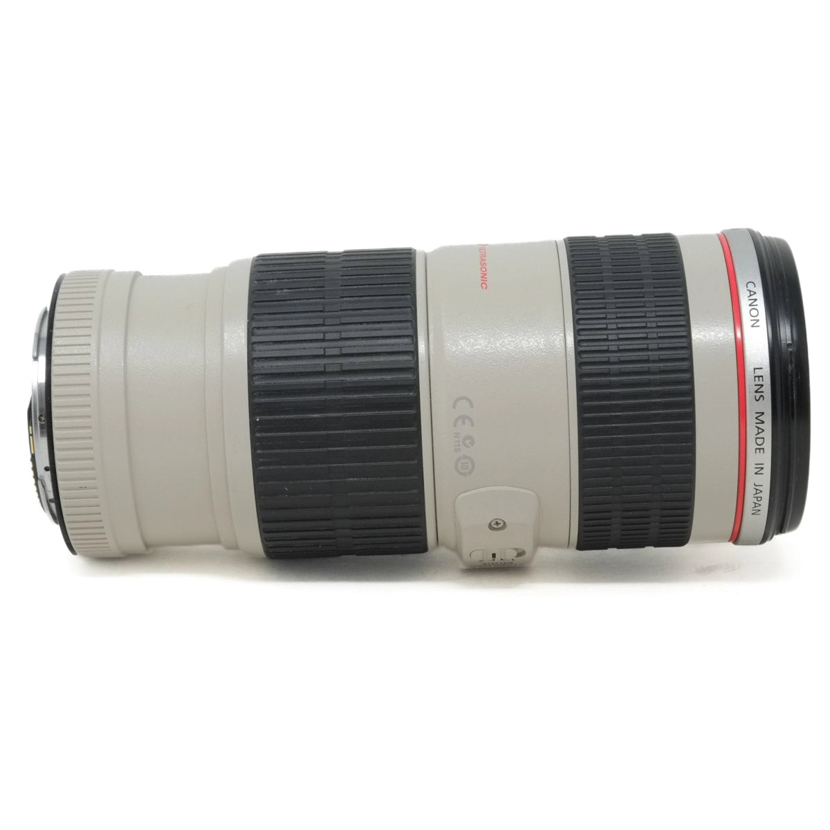 Canon camera lens on a white background