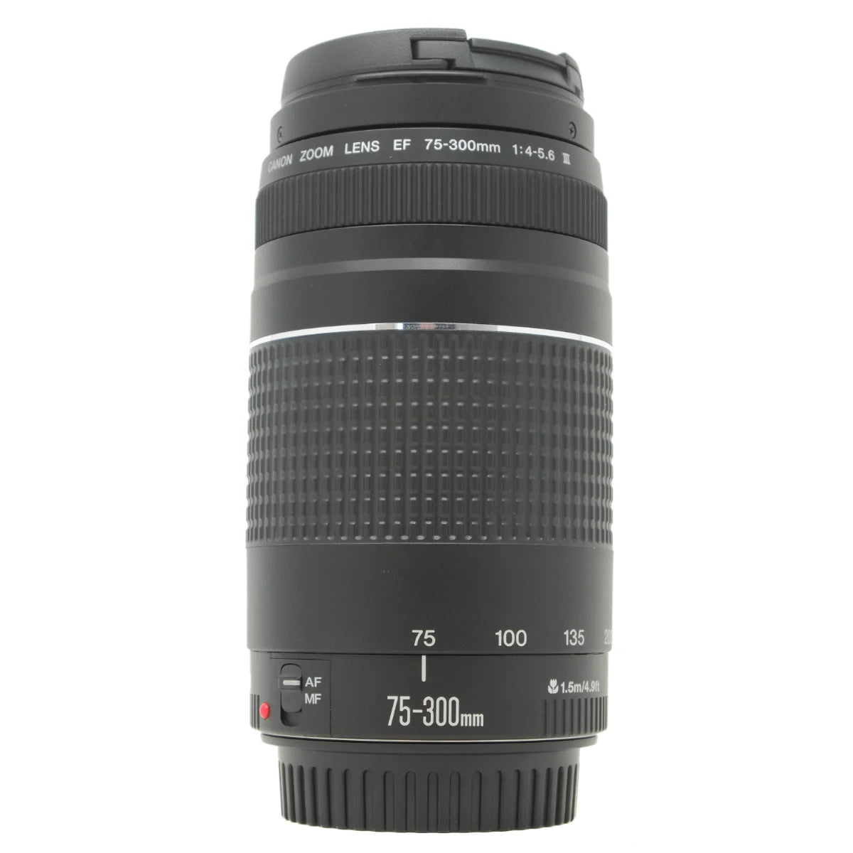 Used Canon EF 75-300mm F4-5.6 III Lens in EF Mount - front angle