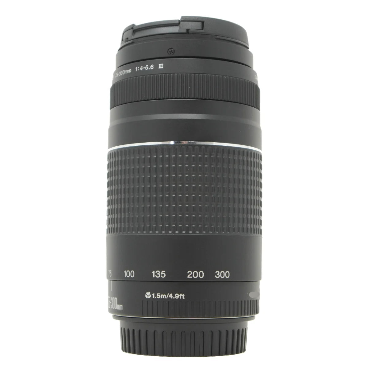 Used Canon EF 75-300mm F4-5.6 III Lens in EF Mount - side angle
