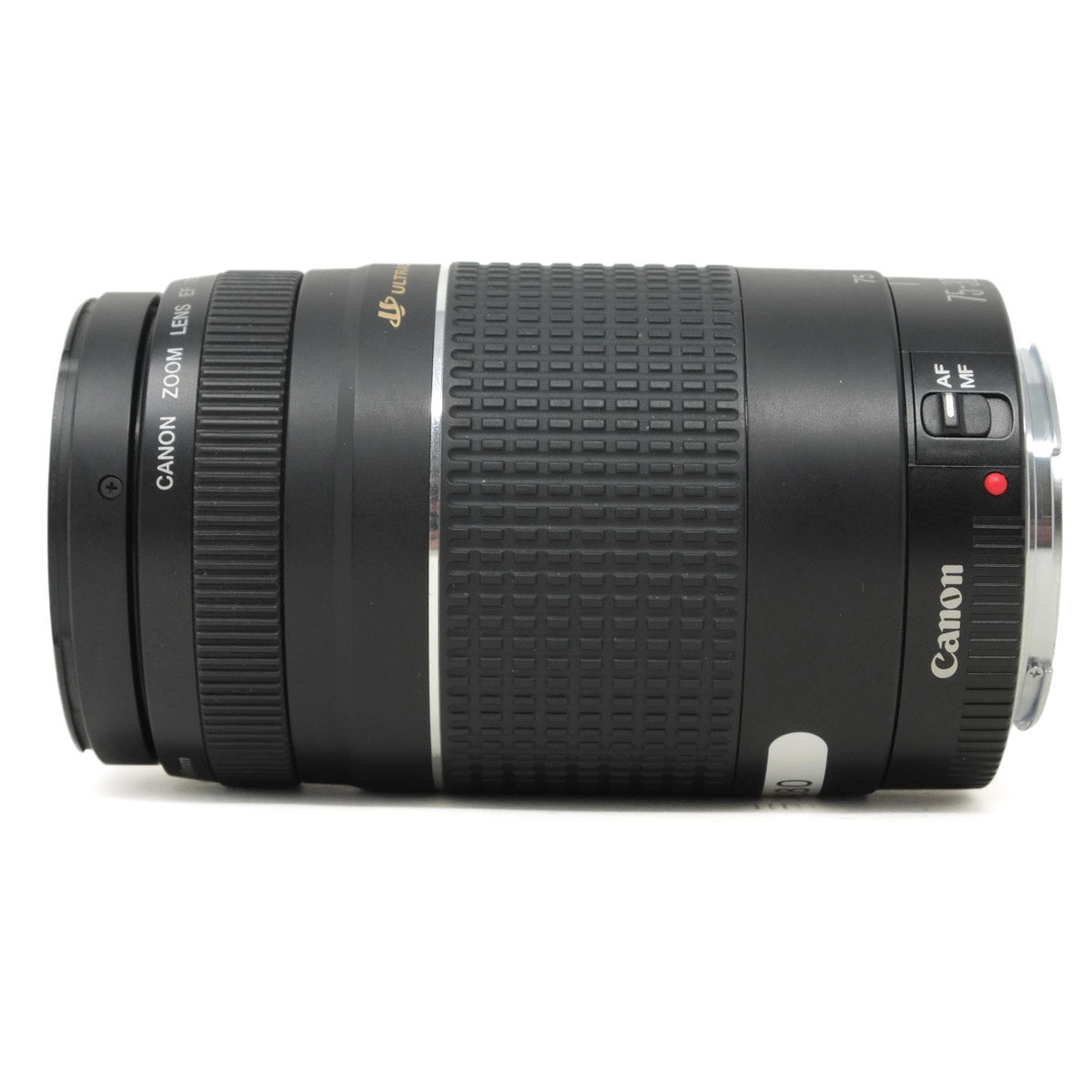 Canon camera lens on a white background