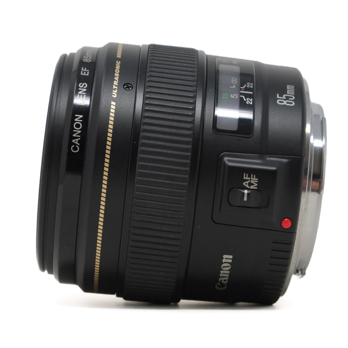 Canon camera lens on a white background