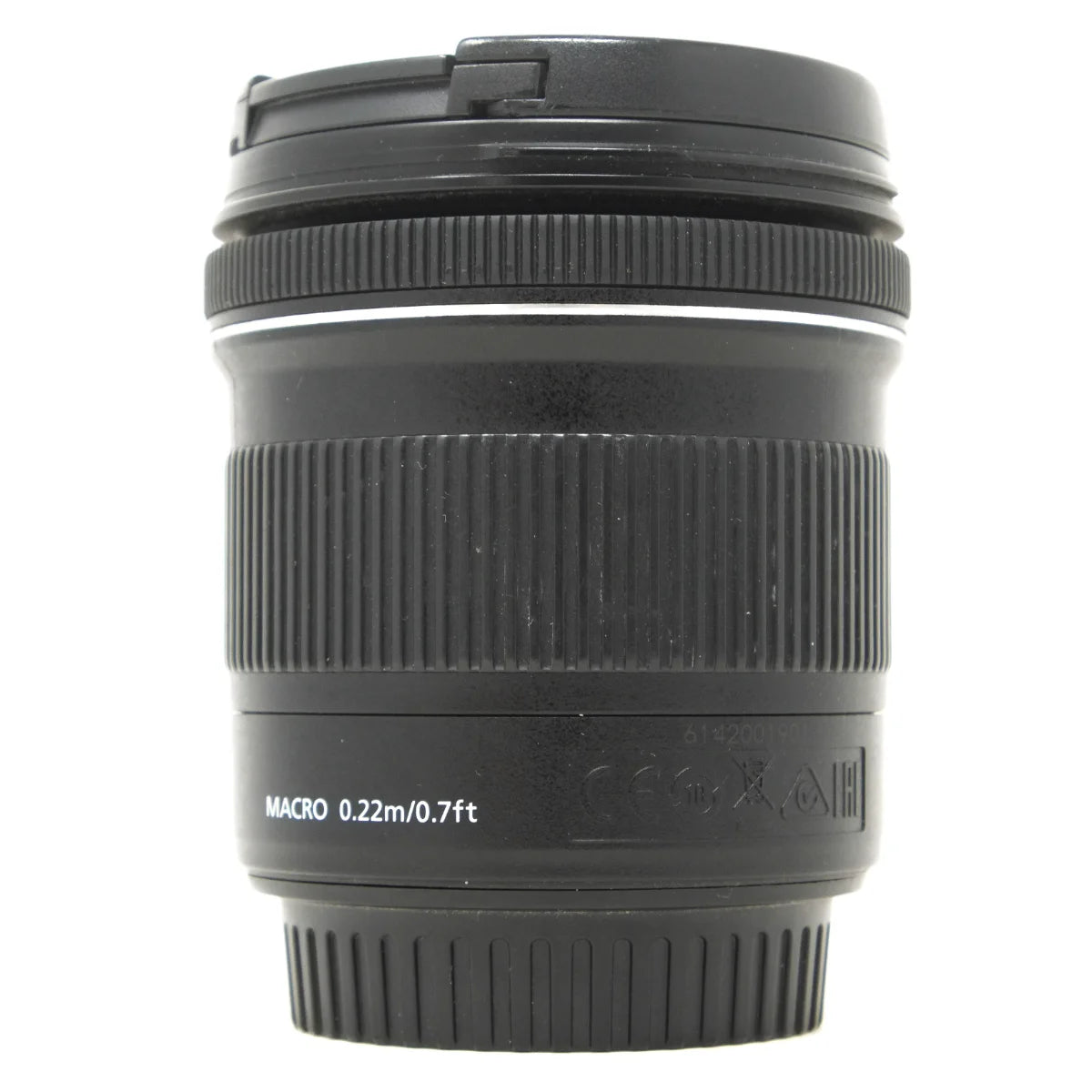 Used Canon EF-S 10-18mm F4-5.6 IS STM Lens - side angle