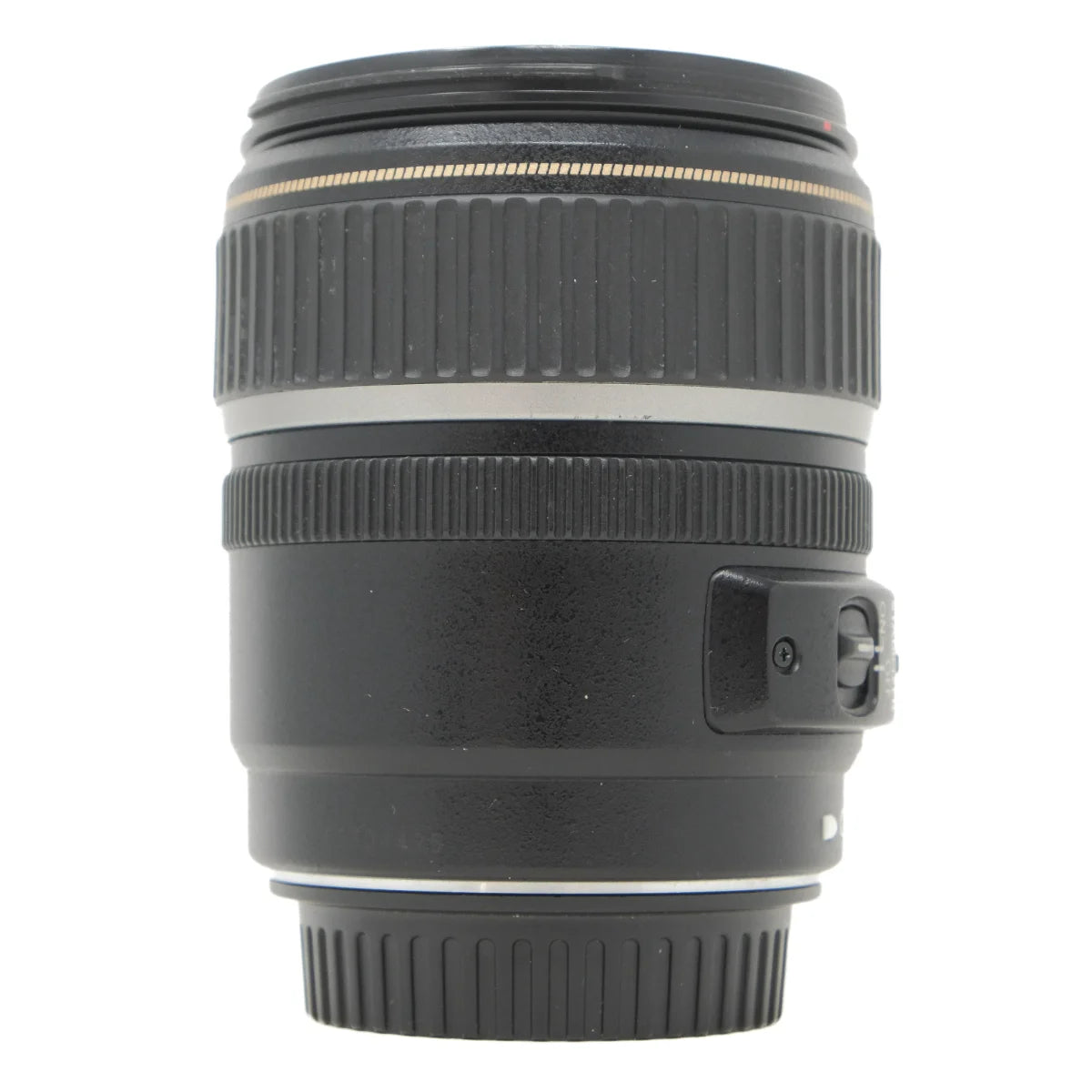 Used Canon EF-S 17-85mm F4-5.6 IS USM lens - side angle