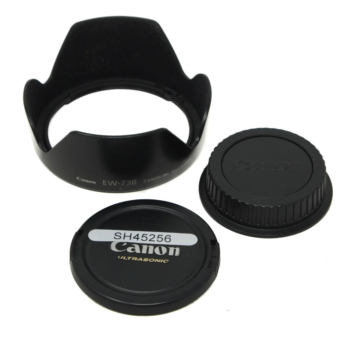 Used Canon EF-S 17-85mm F4-5.6 IS USM lens - lens hood and caps