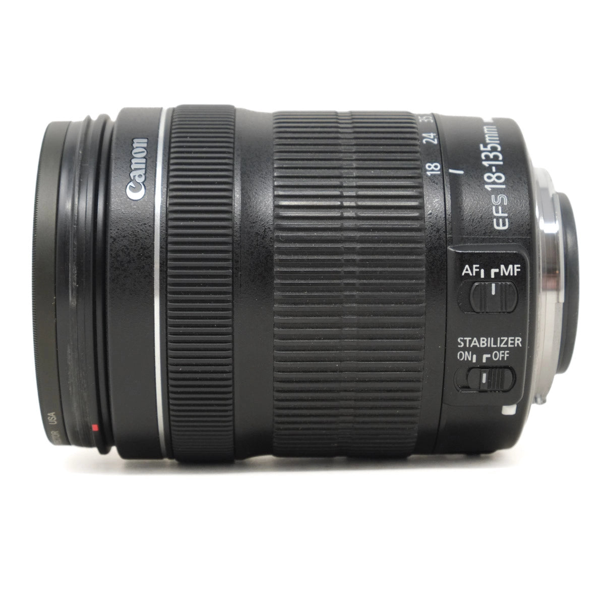 Canon camera lens on a white background