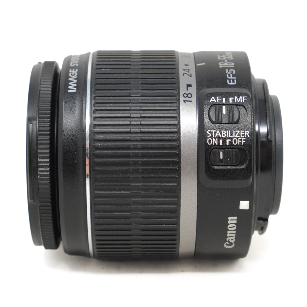 Canon camera lens on a white background