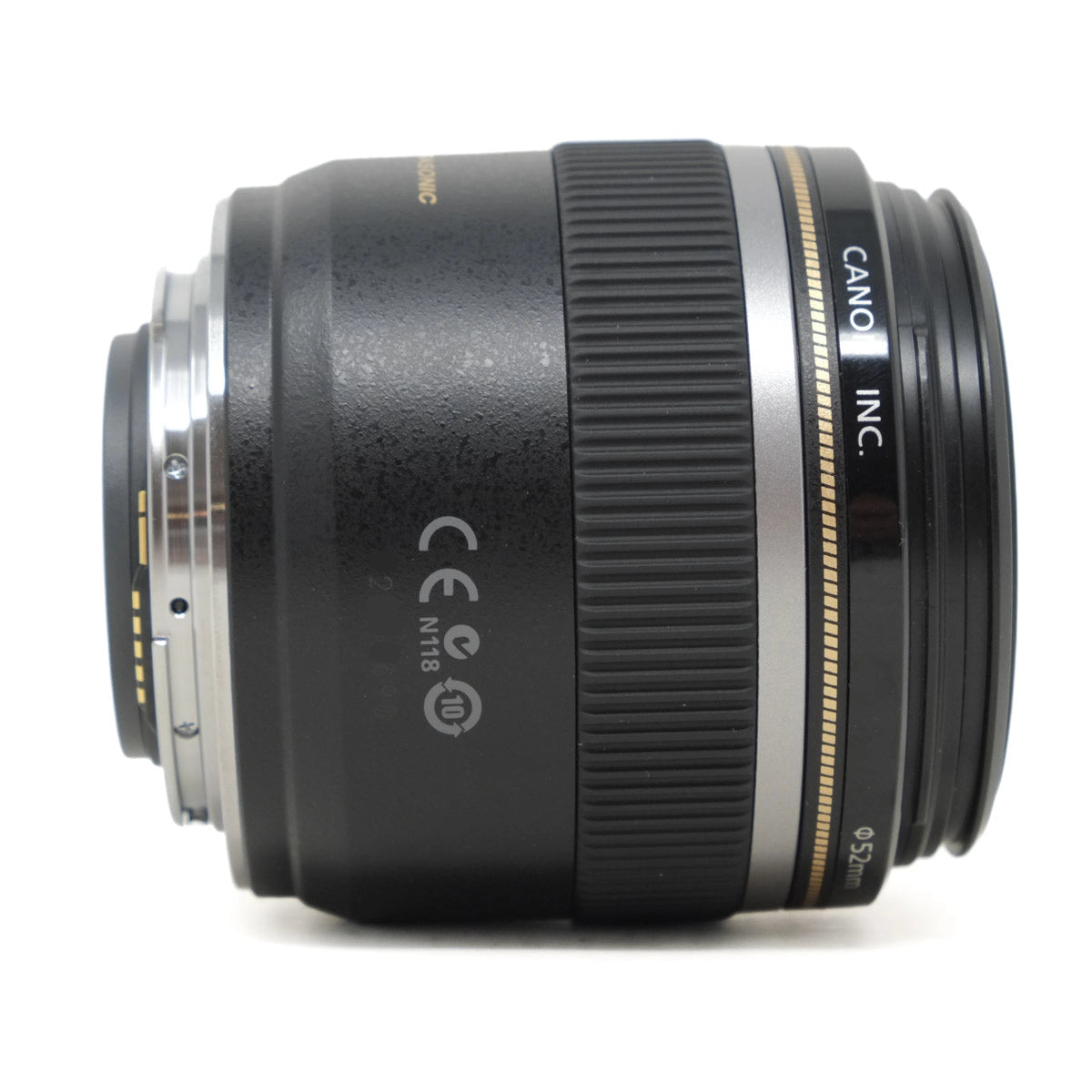 Canon camera lens on a white background