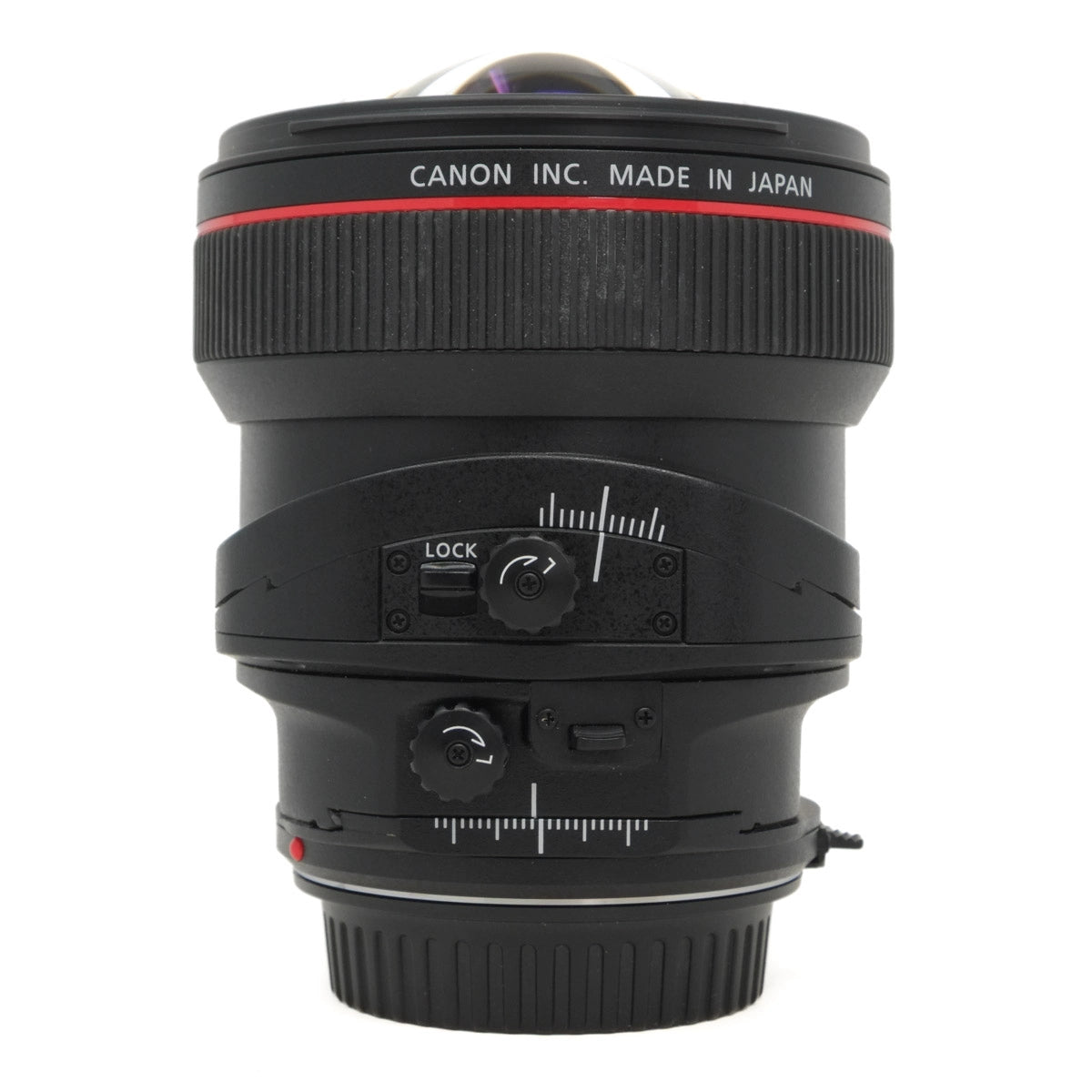 Canon camera lens on a white background