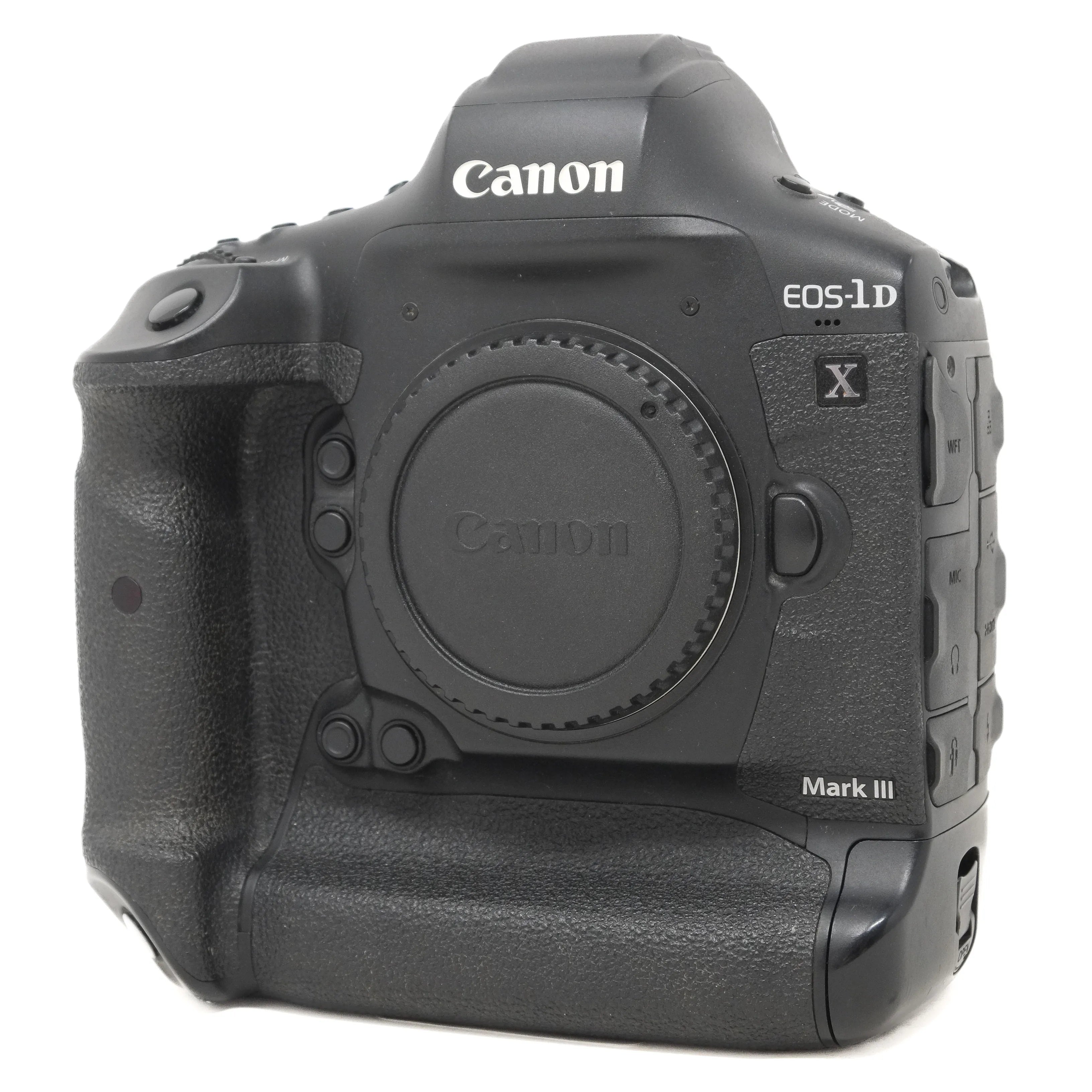 Canon EOS-1D X Mark III camera body on a white background