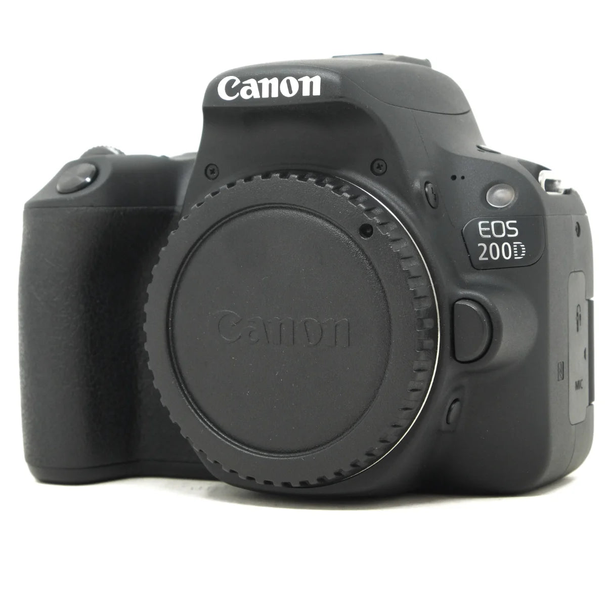 Used Canon EOS 200D DSLR camera Body - front angle