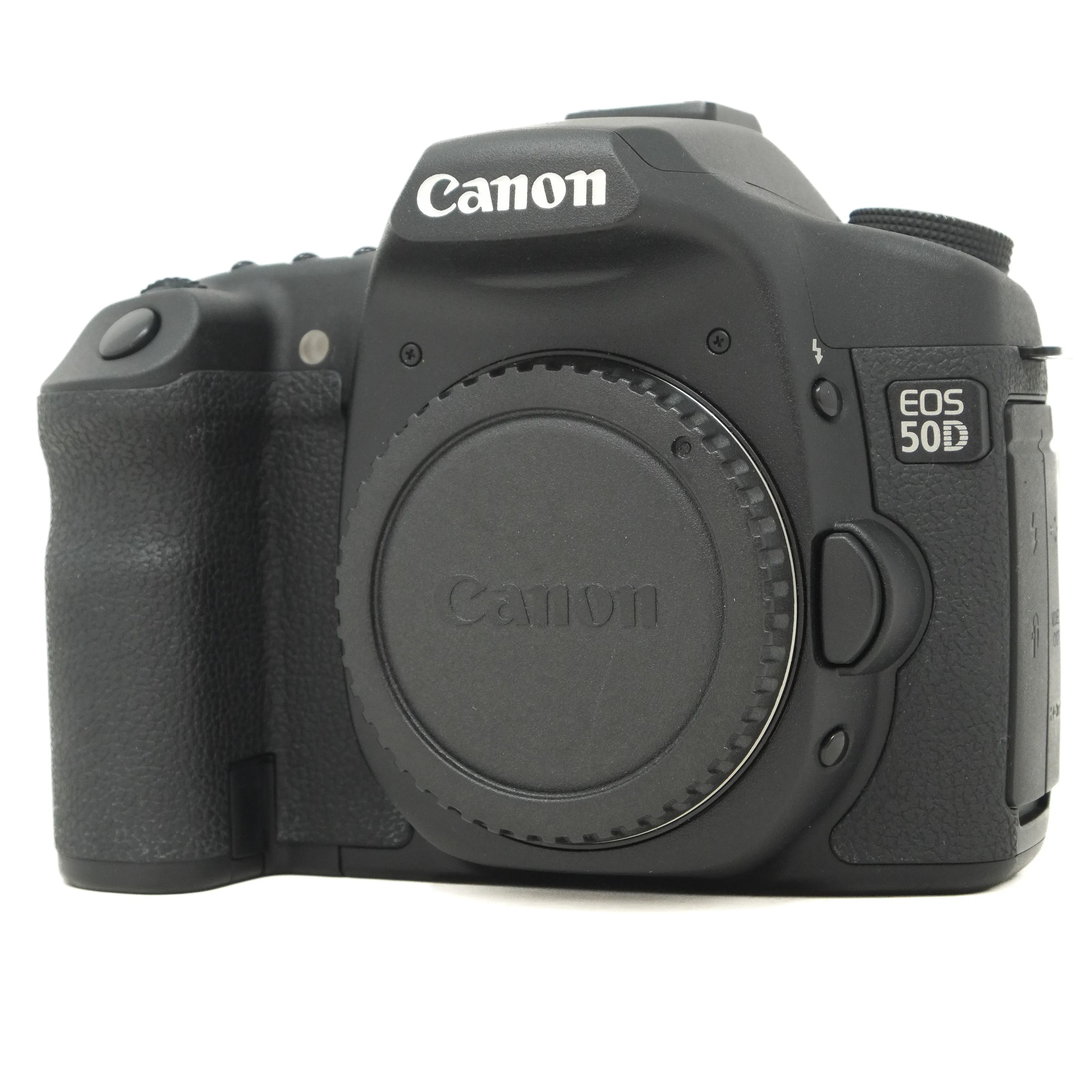 Canon EOS 50D camera body on a white background