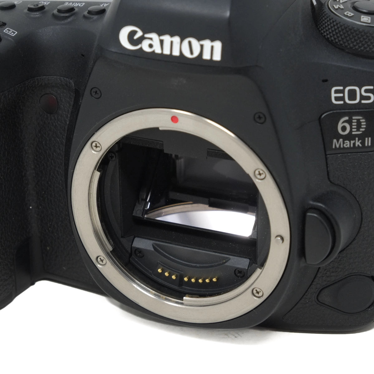 Canon EOS 6D Mark II camera body on a white background