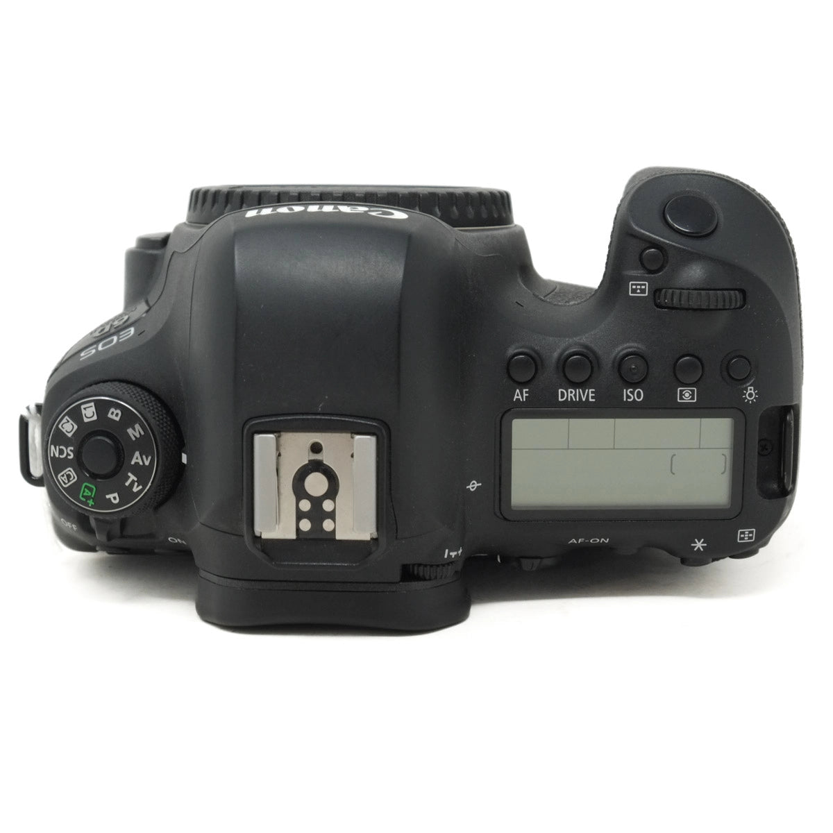 Canon camera body on a white background