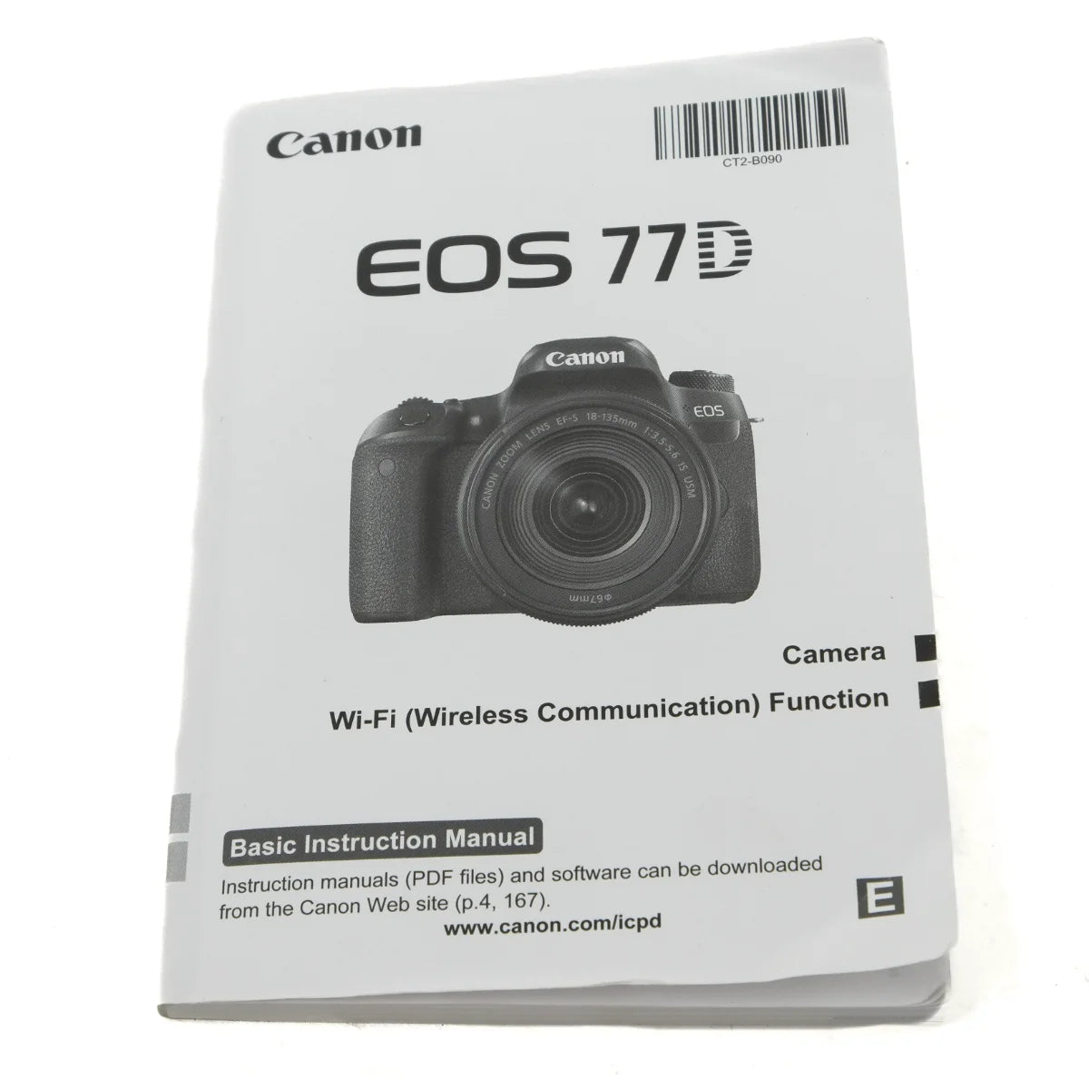 Used Canon EOS 77D + 18-55mm IS STM Lens - instructions