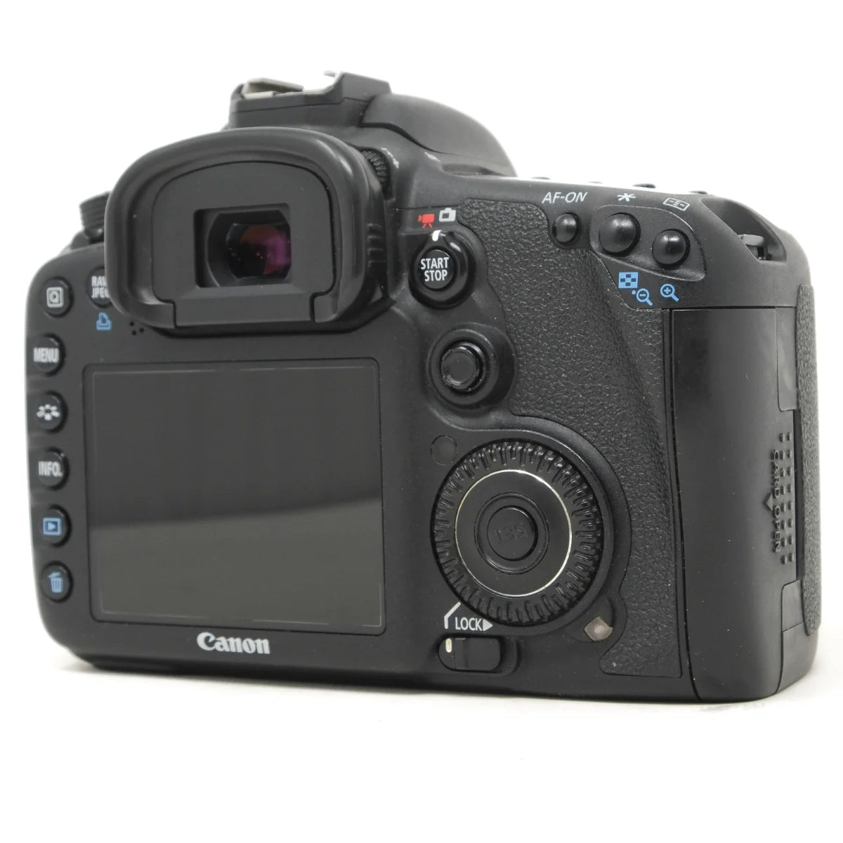 Used Canon EOS 7D DSLR Camera for sports - back angle
