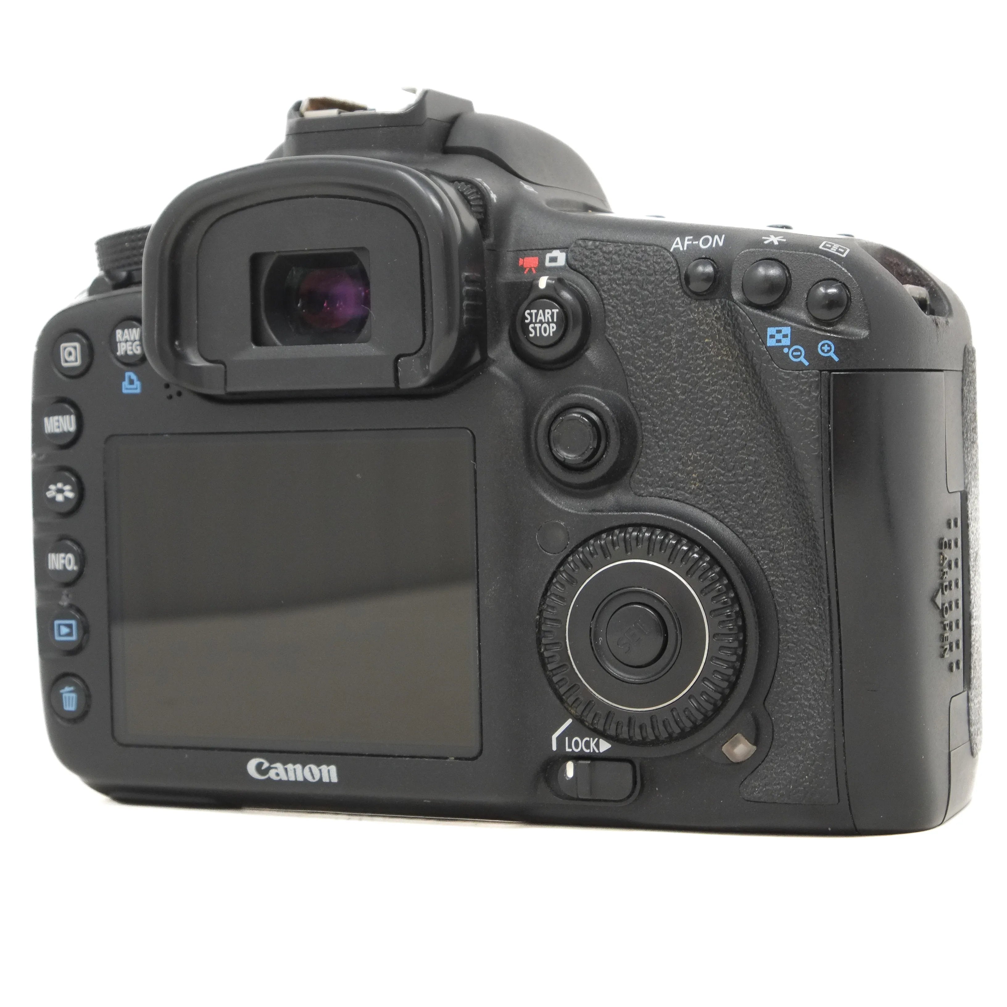 Canon camera on a white background