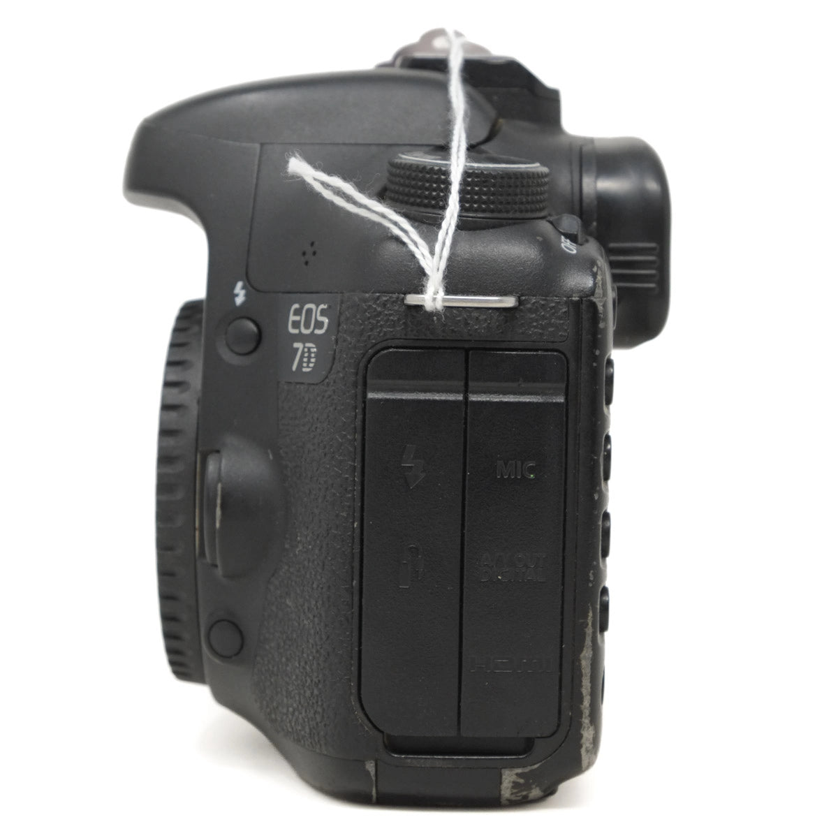 Canon EOS 7D camera body on a white background