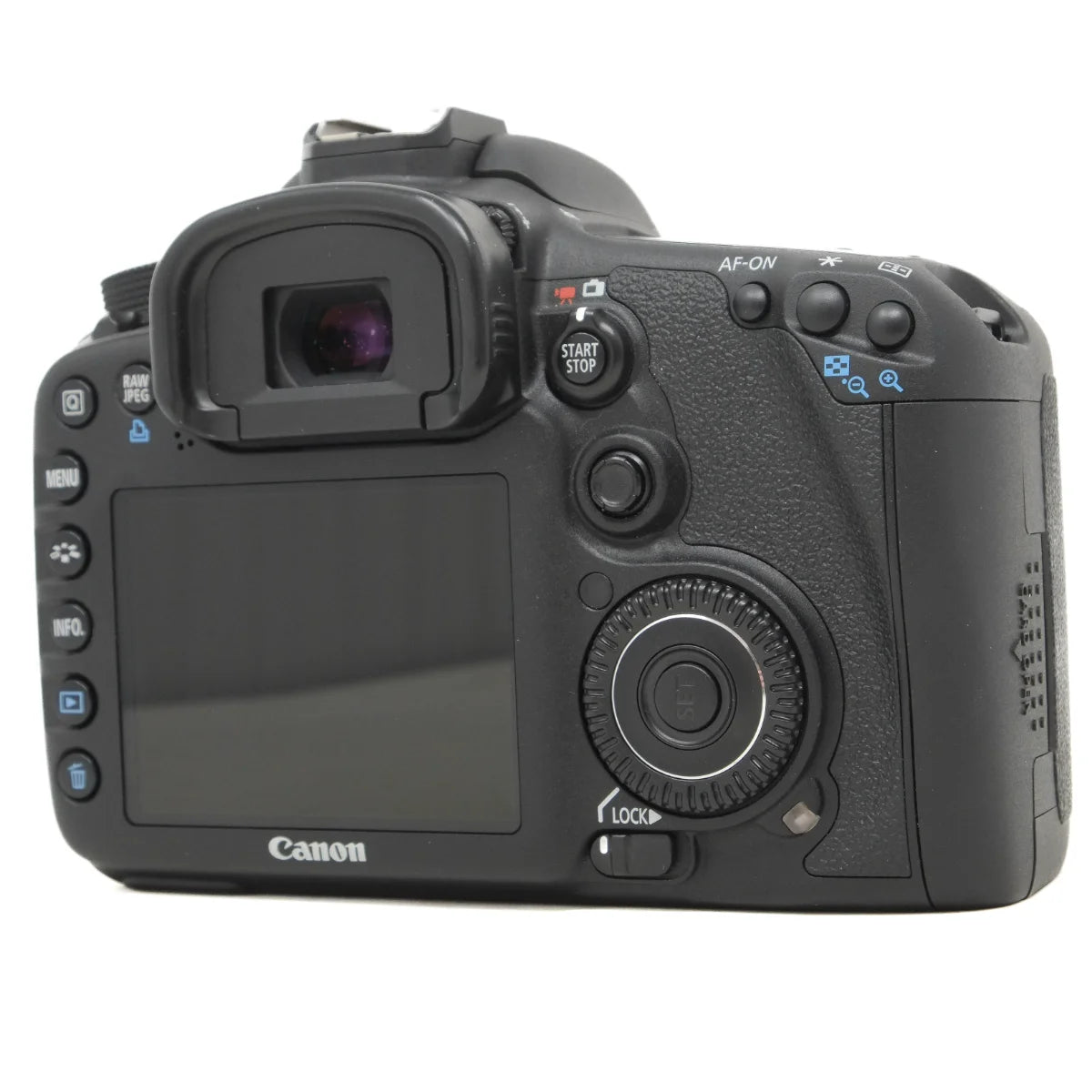 Used Canon EOS 7D DSLR - back angle