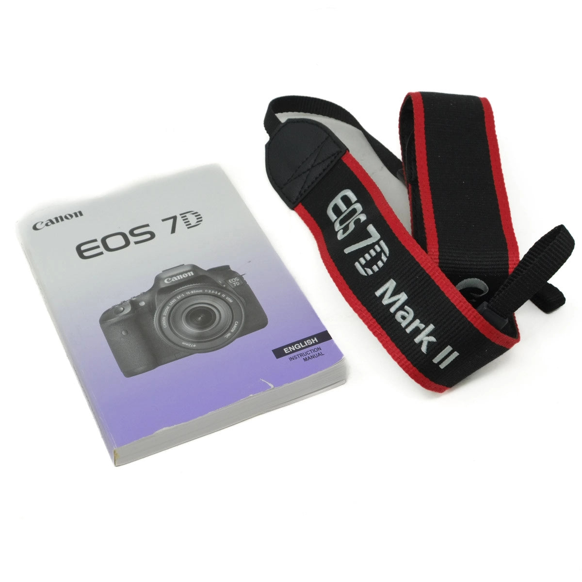 Used Canon EOS 7D Mark II DSLR Camera - manual and strap