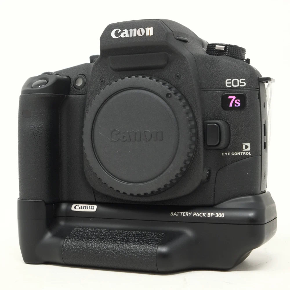 Used Canon EOS 7S Film SLR with BP-300 grip (Rare) (SH45711)
