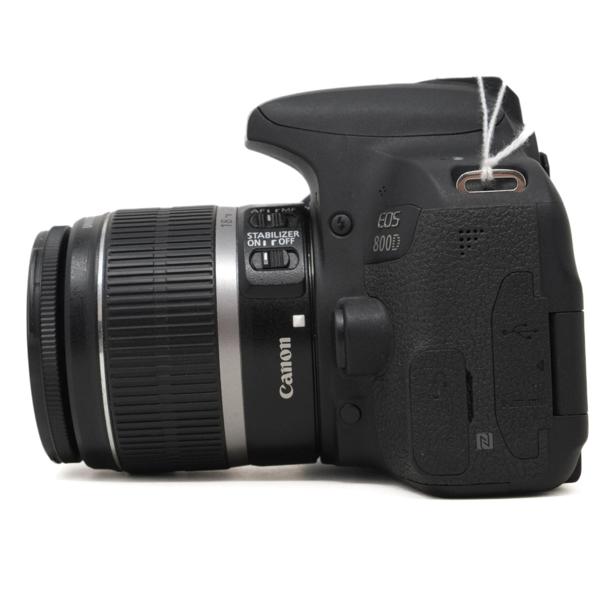 Canon EOS 800D camera on a white background