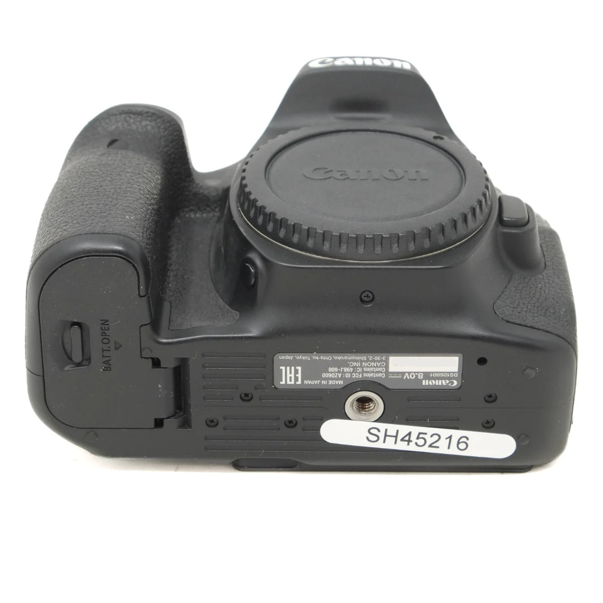 Used Canon EOS 90D DSLR Camera - bottom angle