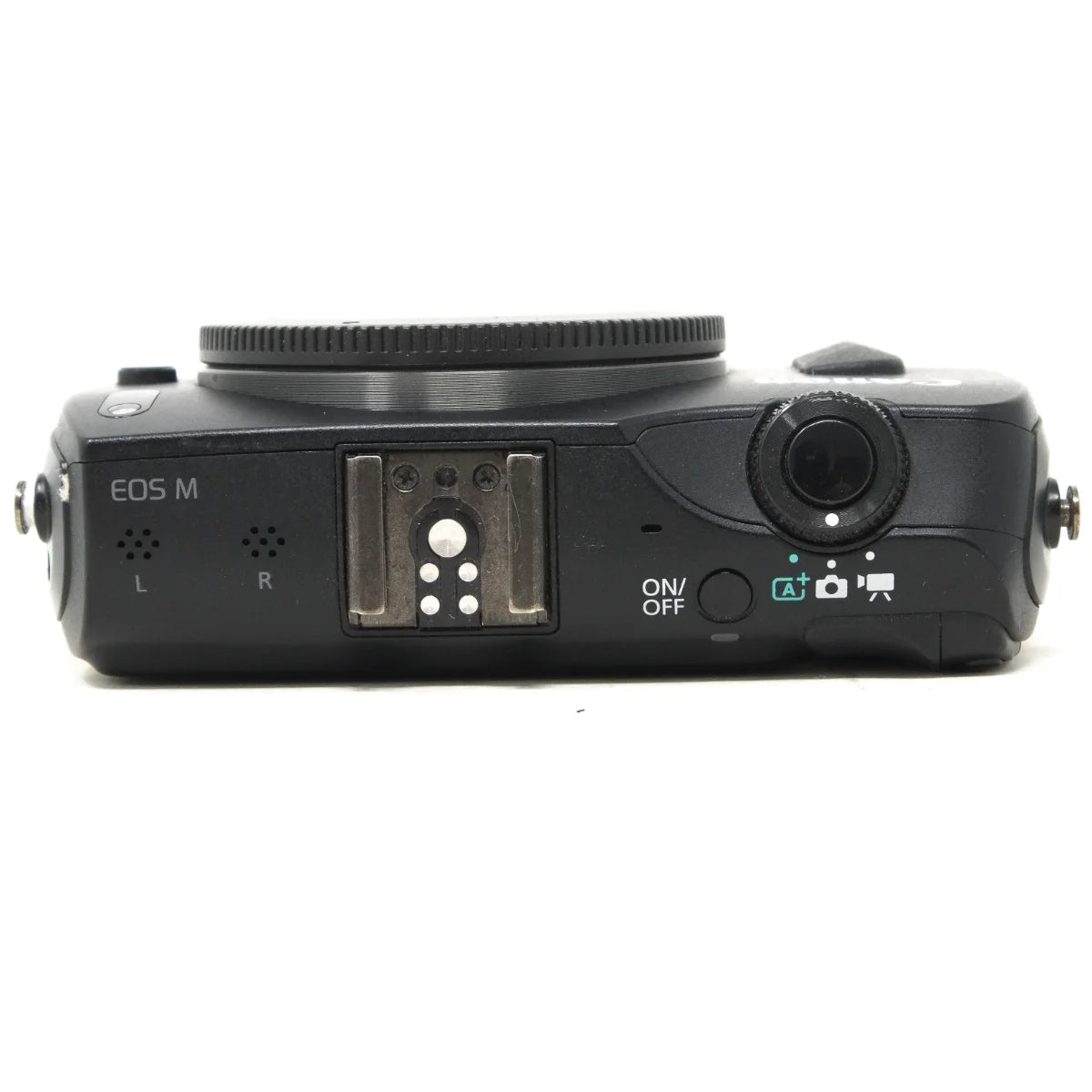 Used Canon EOS M Mirrorless camera - top angle
