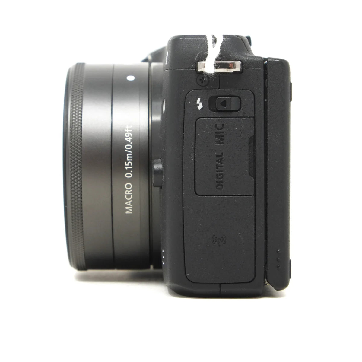 Used Canon EOS M3 Mirrorless camera - side angle
