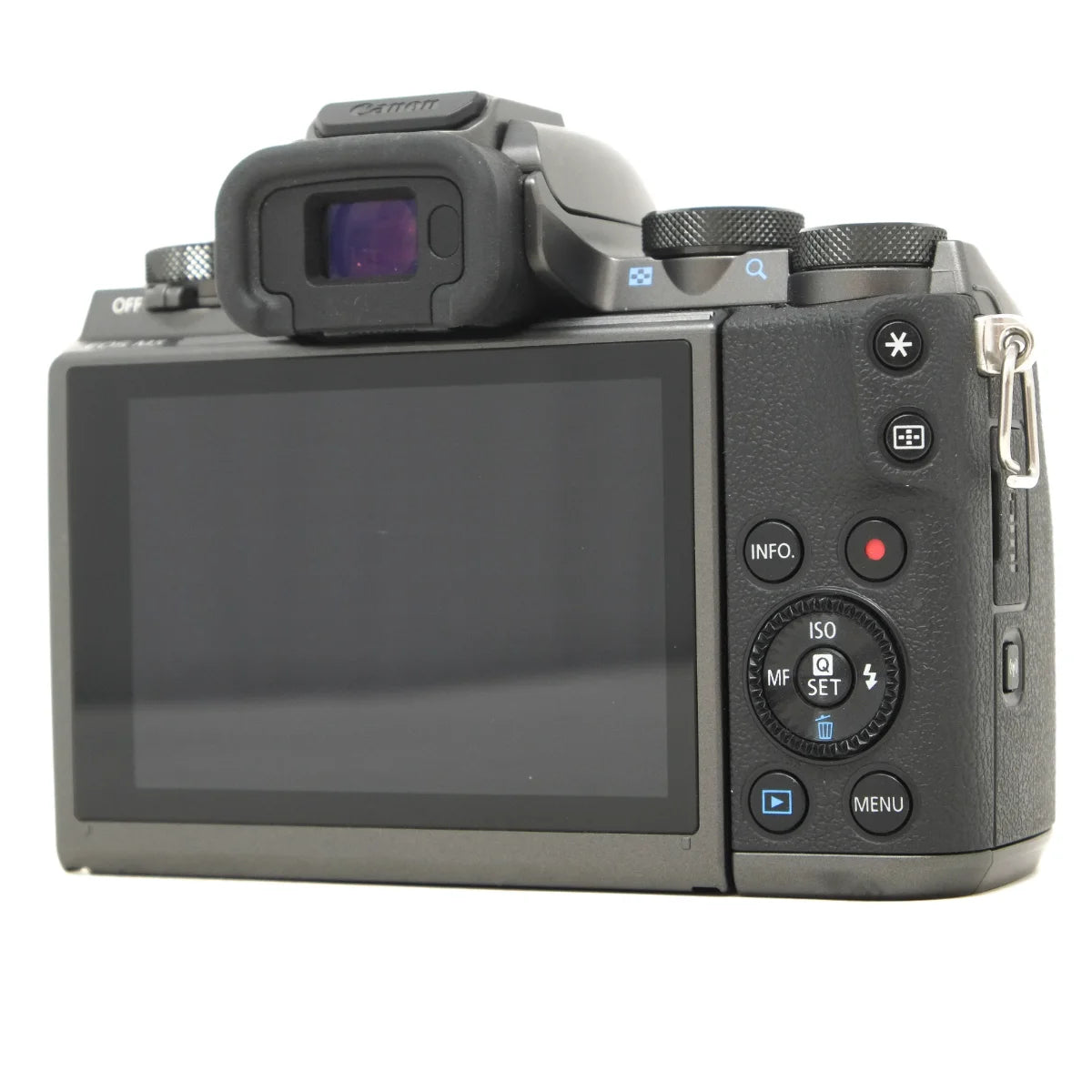 Used Canon EOS M5 Mirrorless camera - back angle